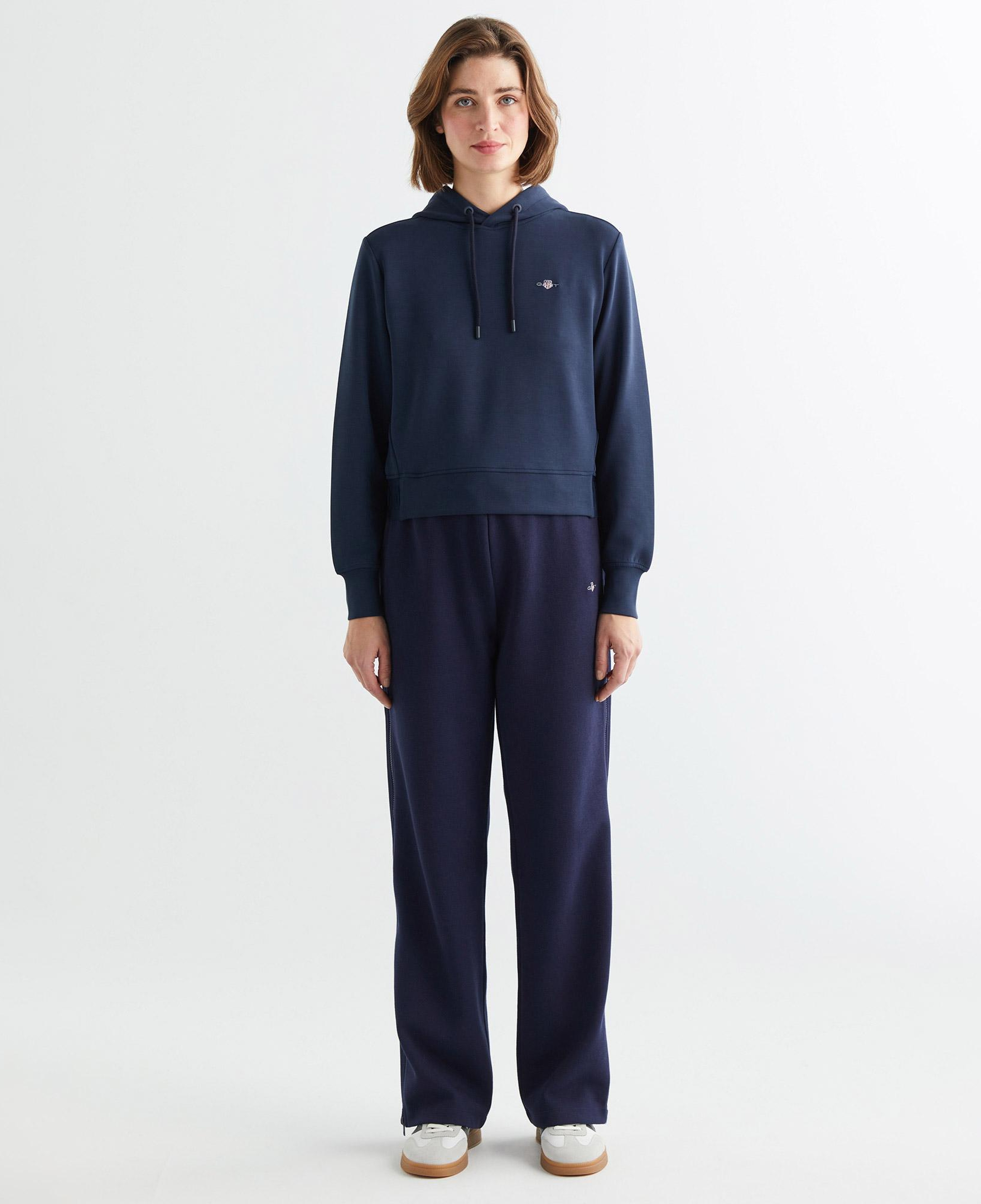 GANT Kadın Lacivert Regular Fit Kapüşonlu Sweatshirt