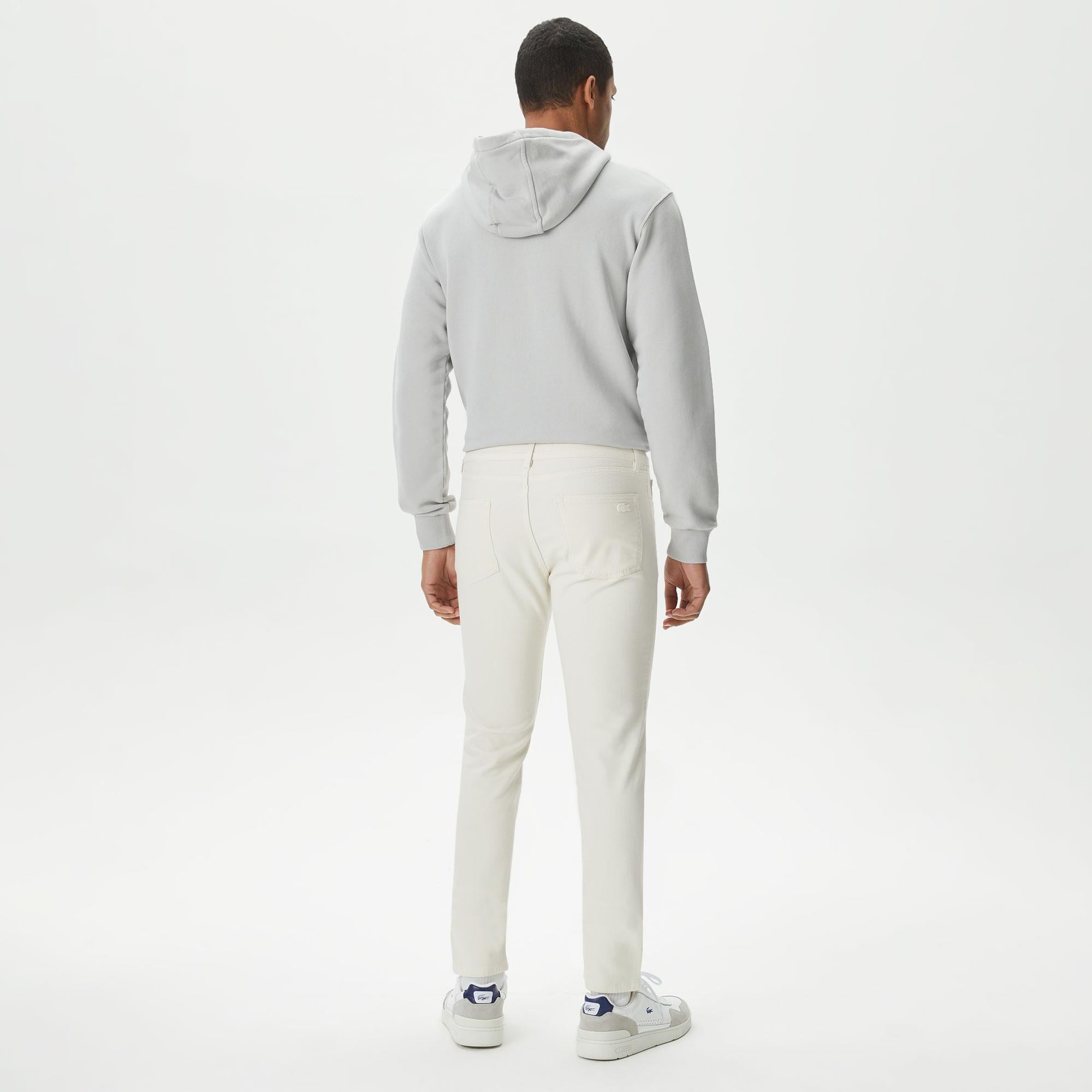 Erkek Slim Fit Krem Pantolon