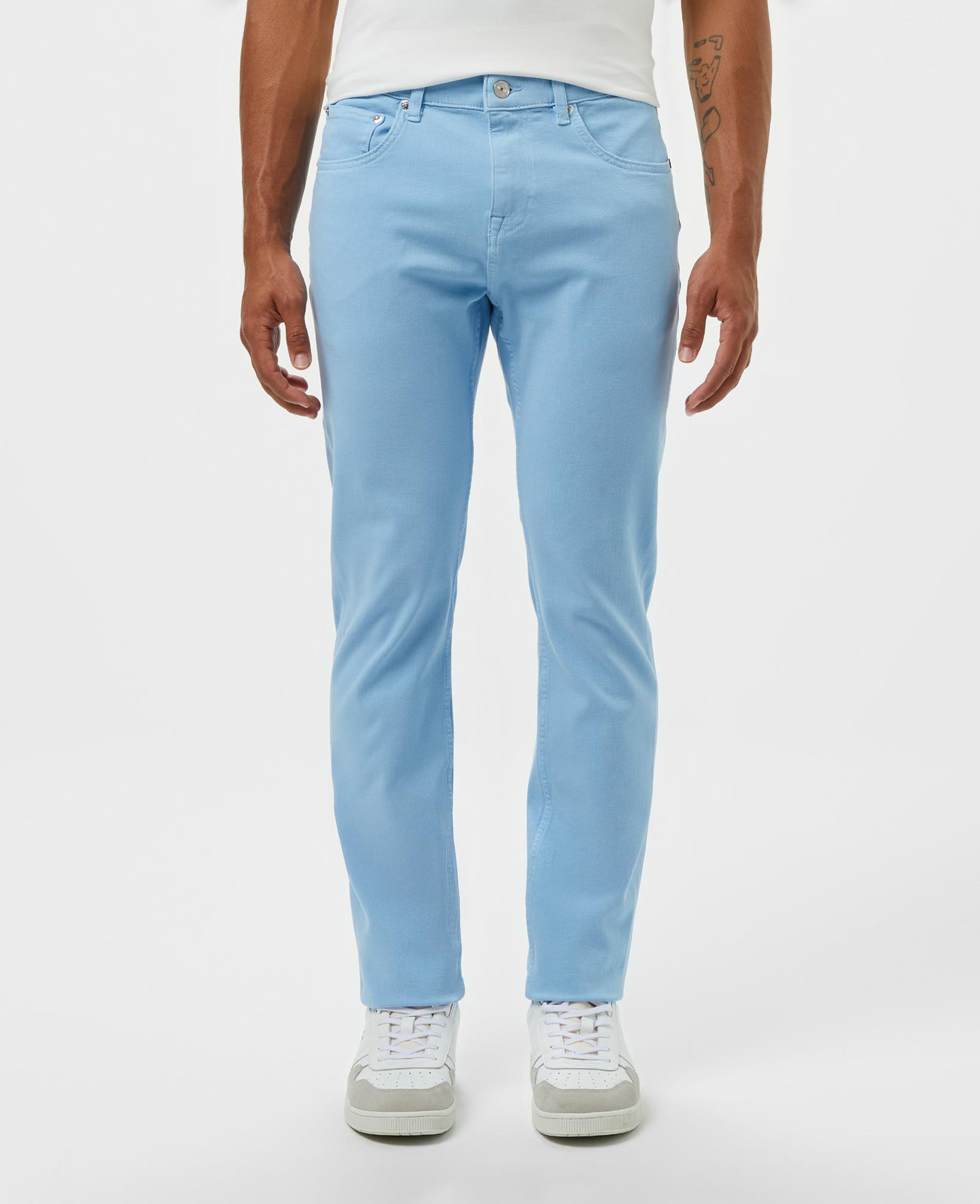 Erkek Slim Fit Açık Mavi Jean Pantolon