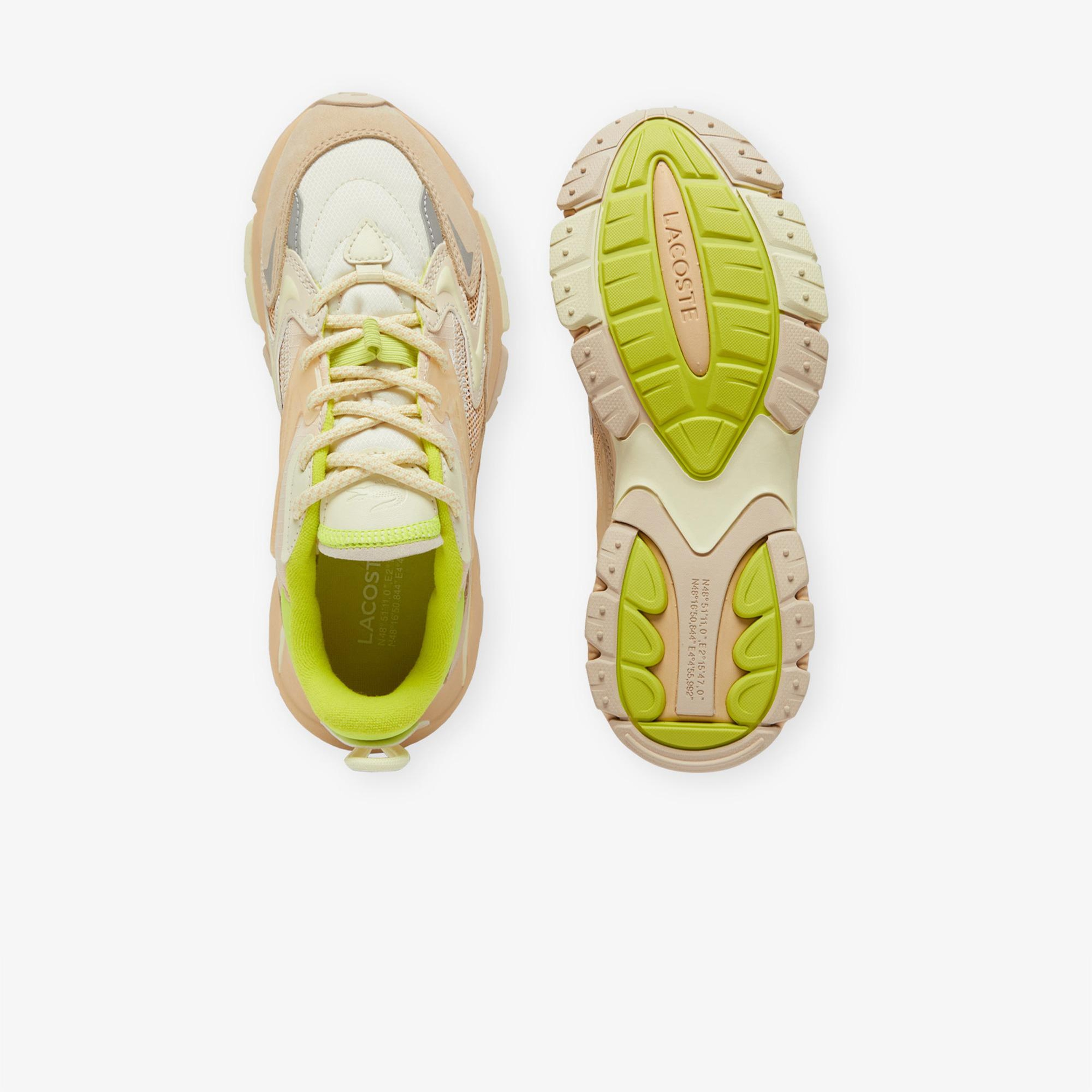 Lacoste L003 Neo Tech Kadın Bej/Sarı Sneaker