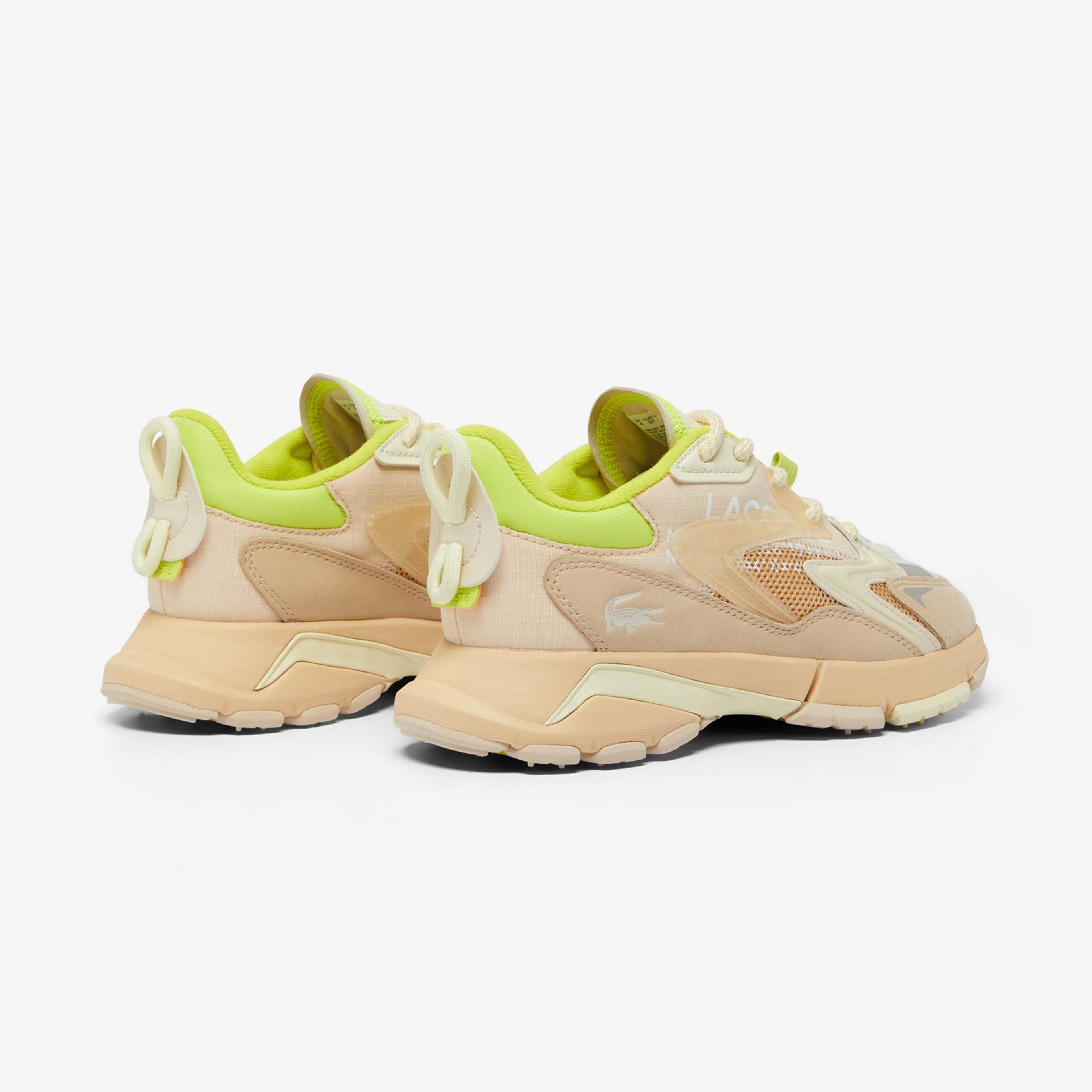 Lacoste L003 Neo Tech Kadın Bej/Sarı Sneaker