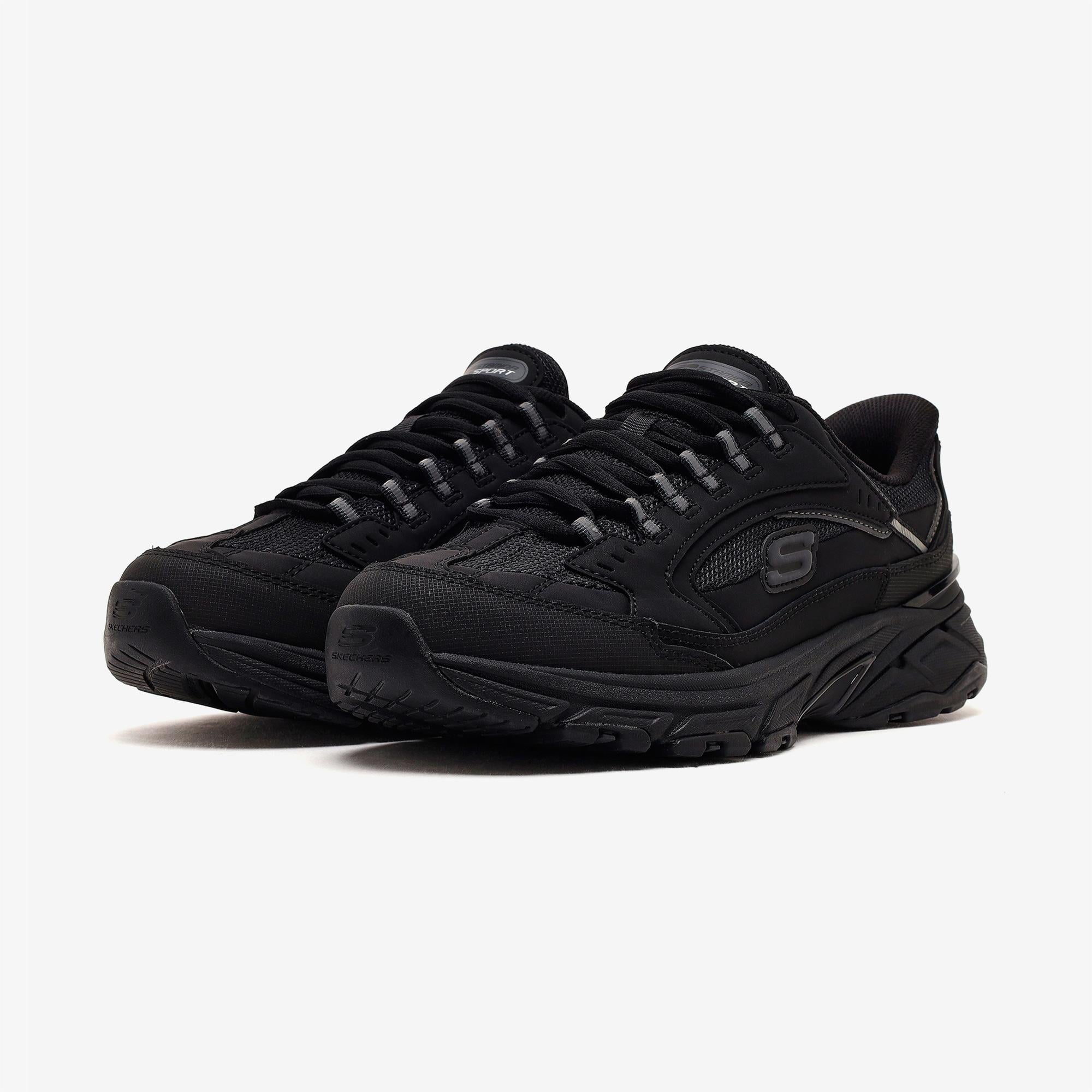 Skechers Stamina Sport Erkek Siyah Sneaker