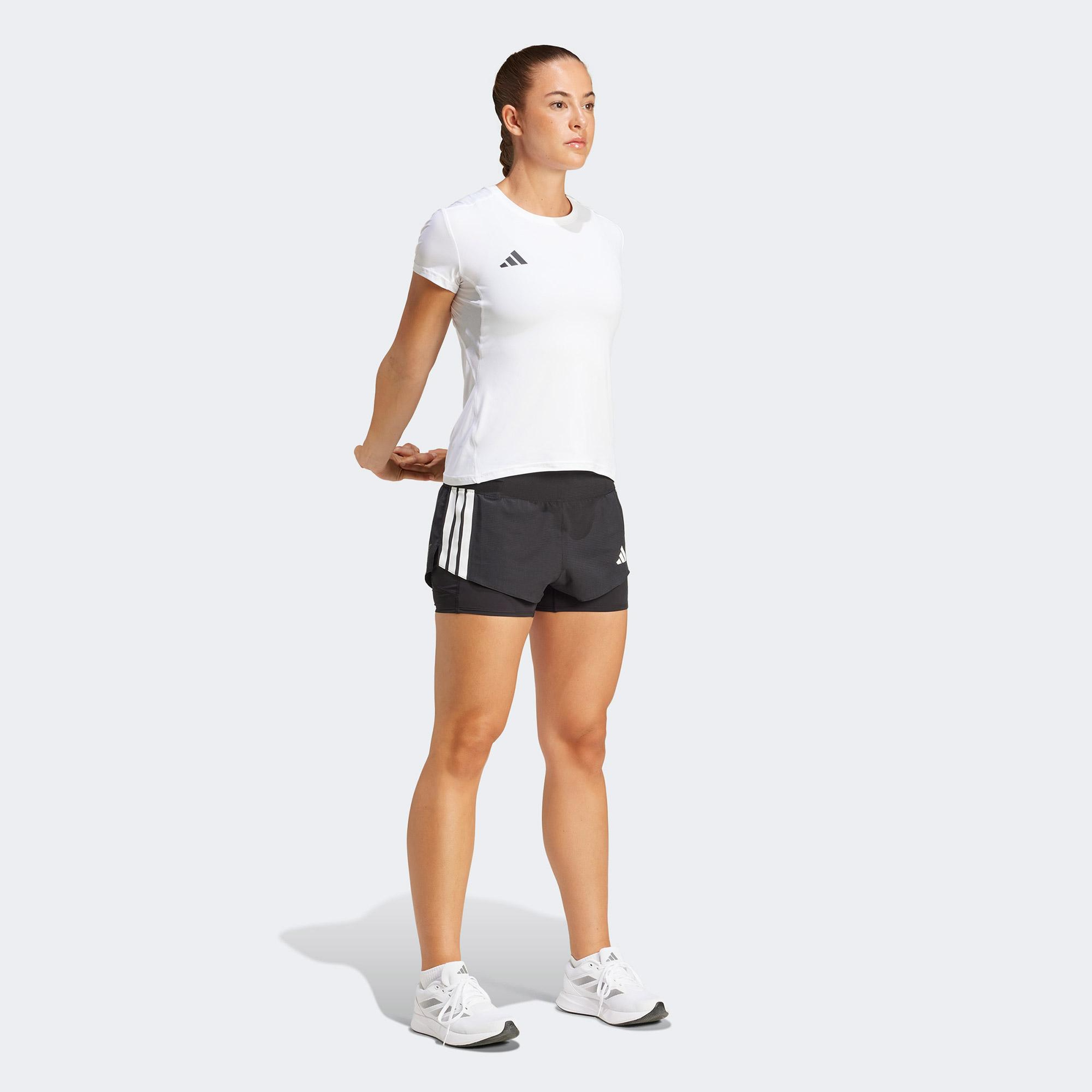 adidas Adizero Running 2in1 Gel Kadın Siyah Koşu Şortu