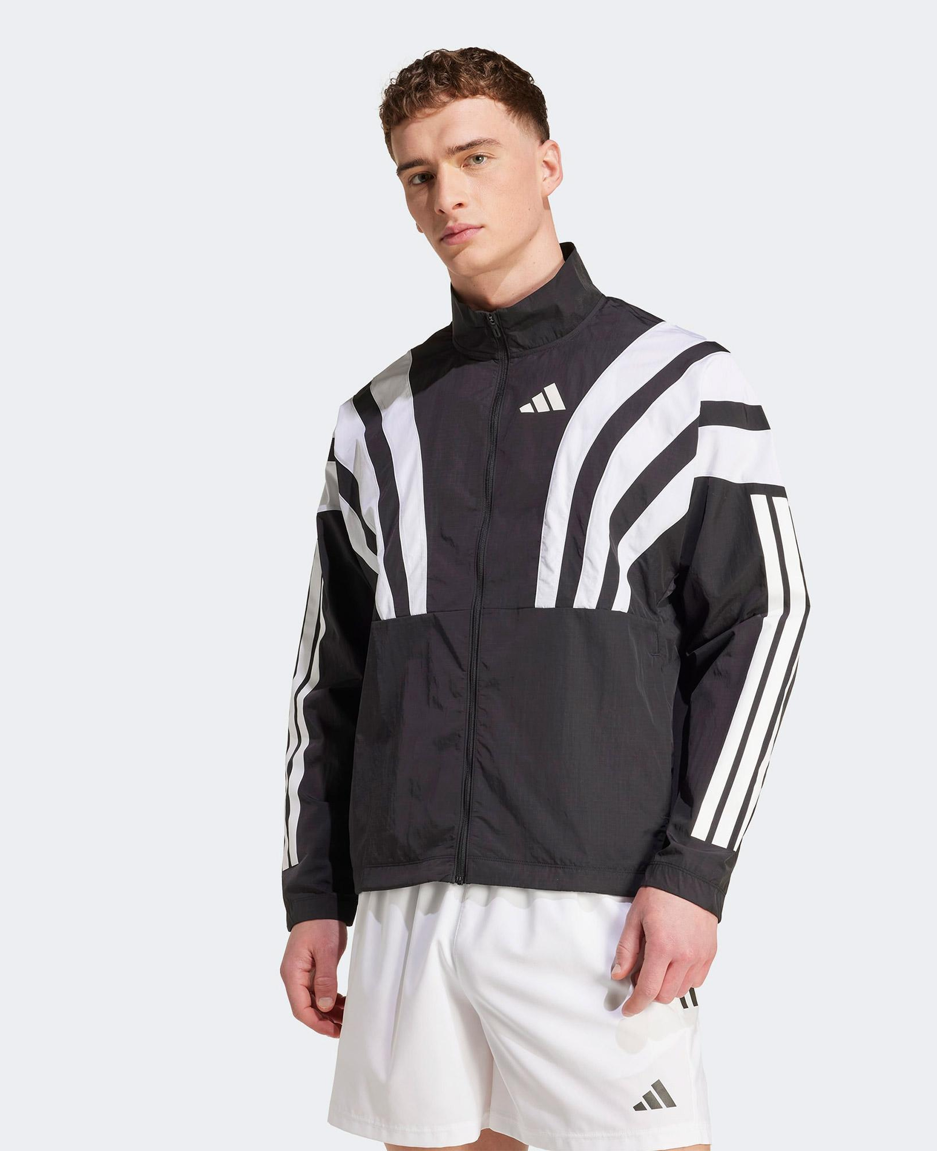 adidas Adizero Archive Erkek Siyah Koşu Rüzgarlık