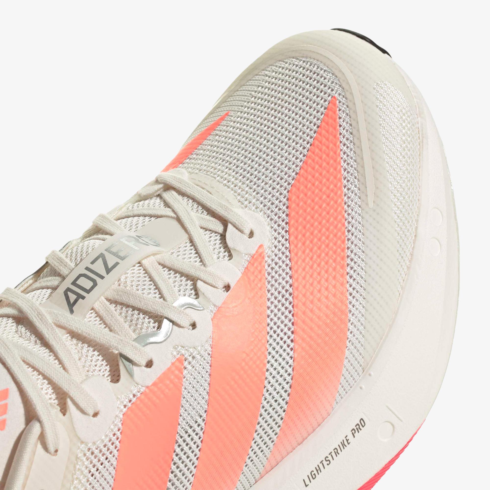 adidas Adizero Boston 13 Erkek Beyaz Koşu Ayakkabısı