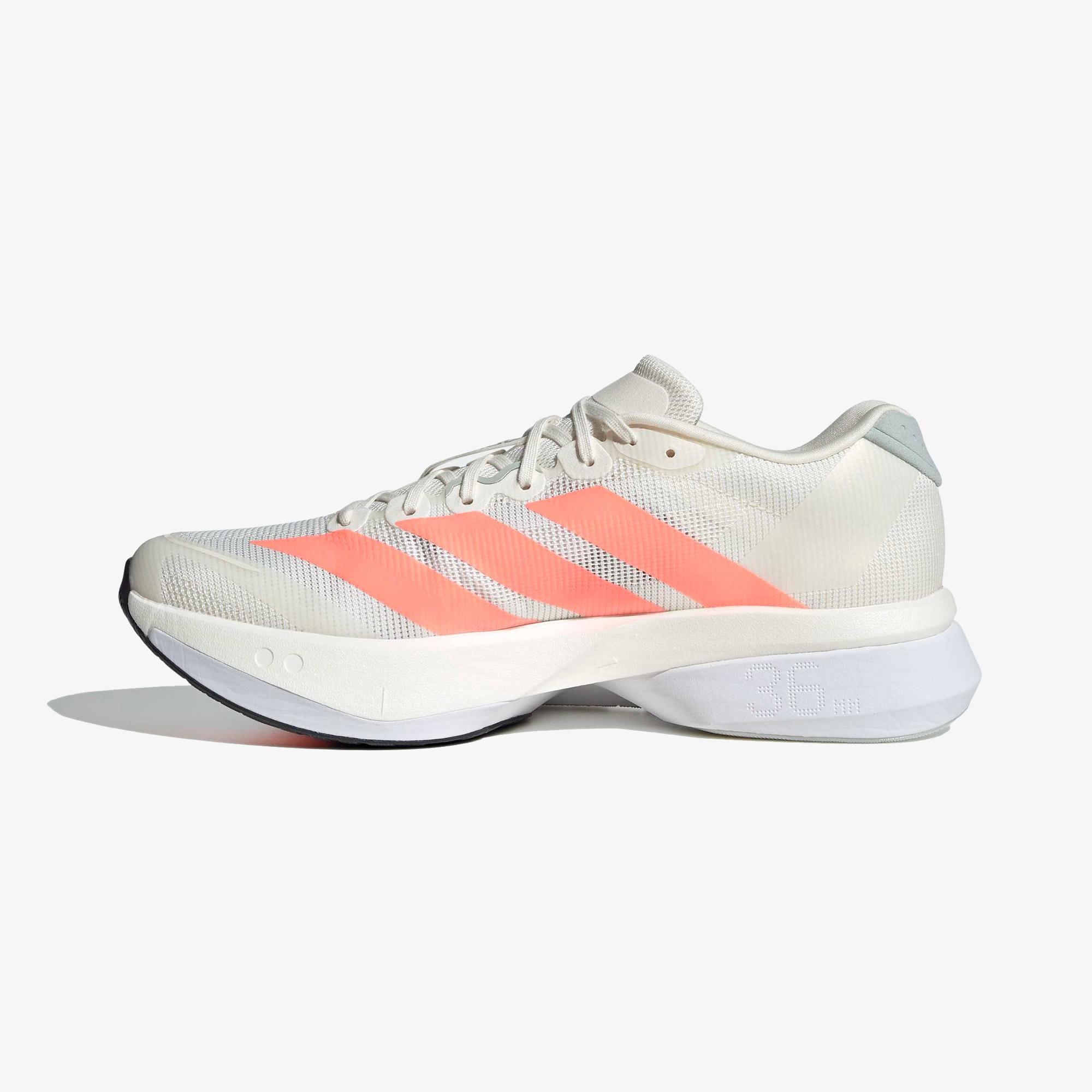 adidas Adizero Boston 13 Erkek Beyaz Koşu Ayakkabısı