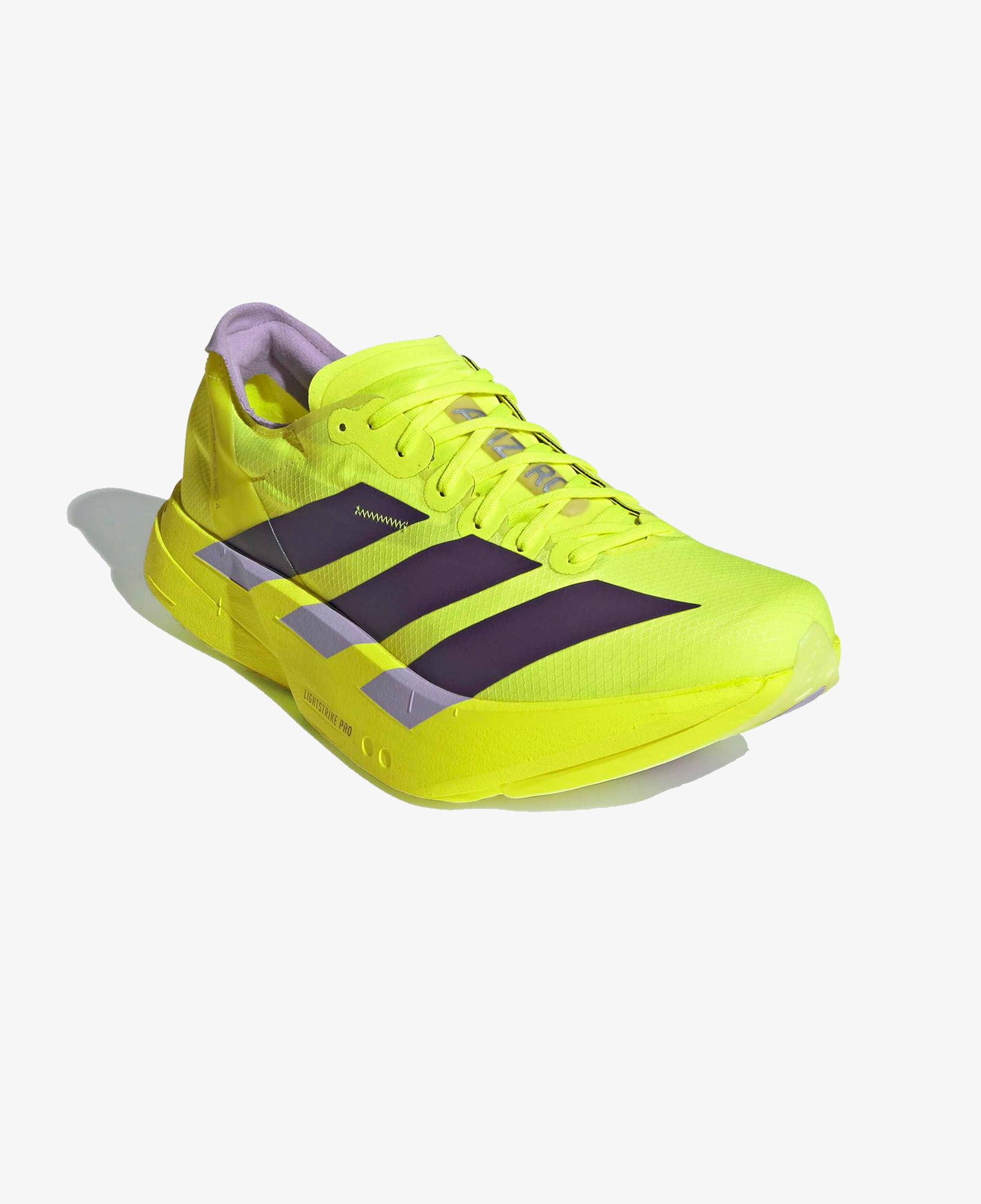 adidas Adizero Adios Pro 4 Erkek Sarı Koşu Ayakkabısı