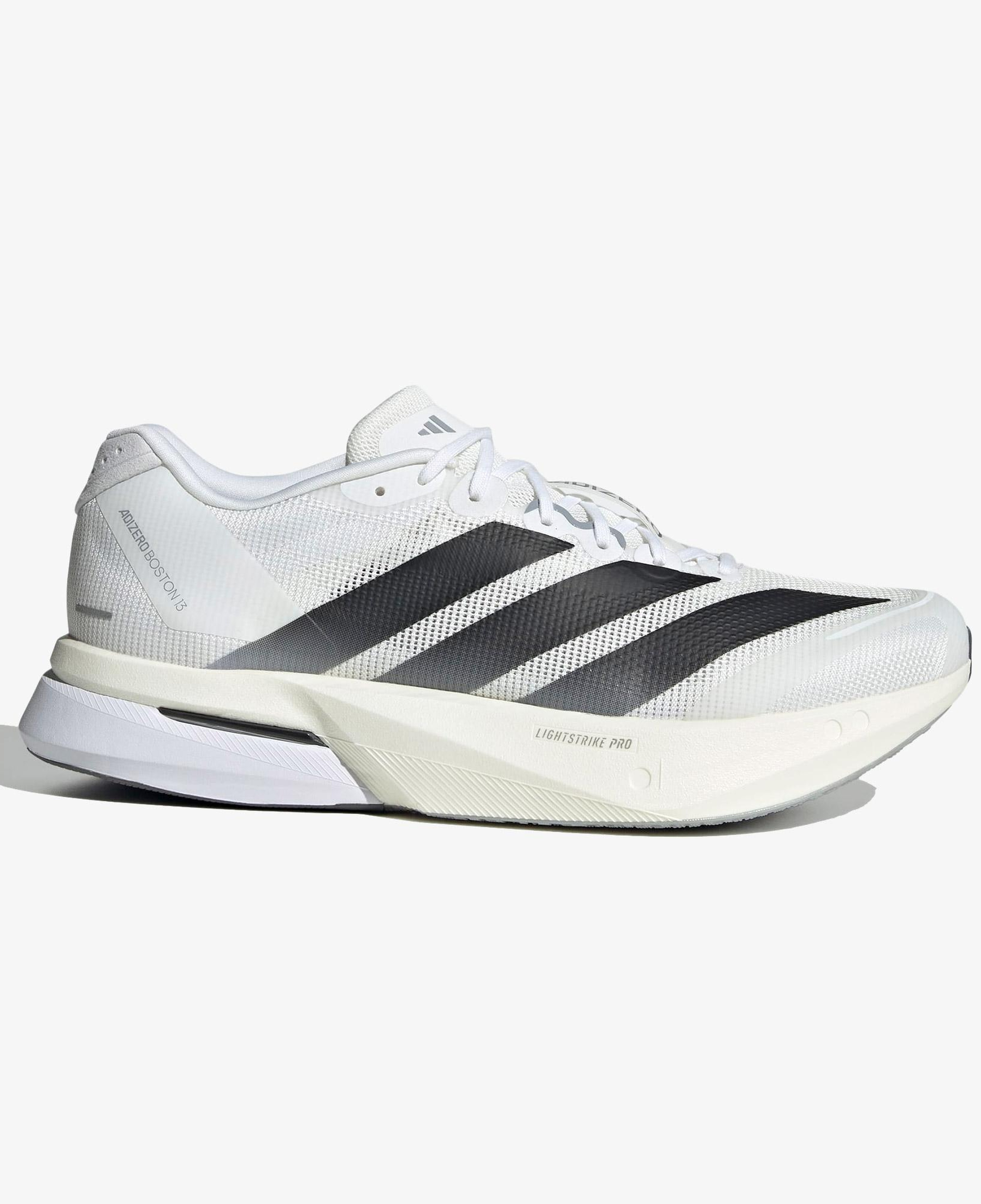 adidas Adizero Boston 13 Erkek Beyaz Koşu Ayakkabısı