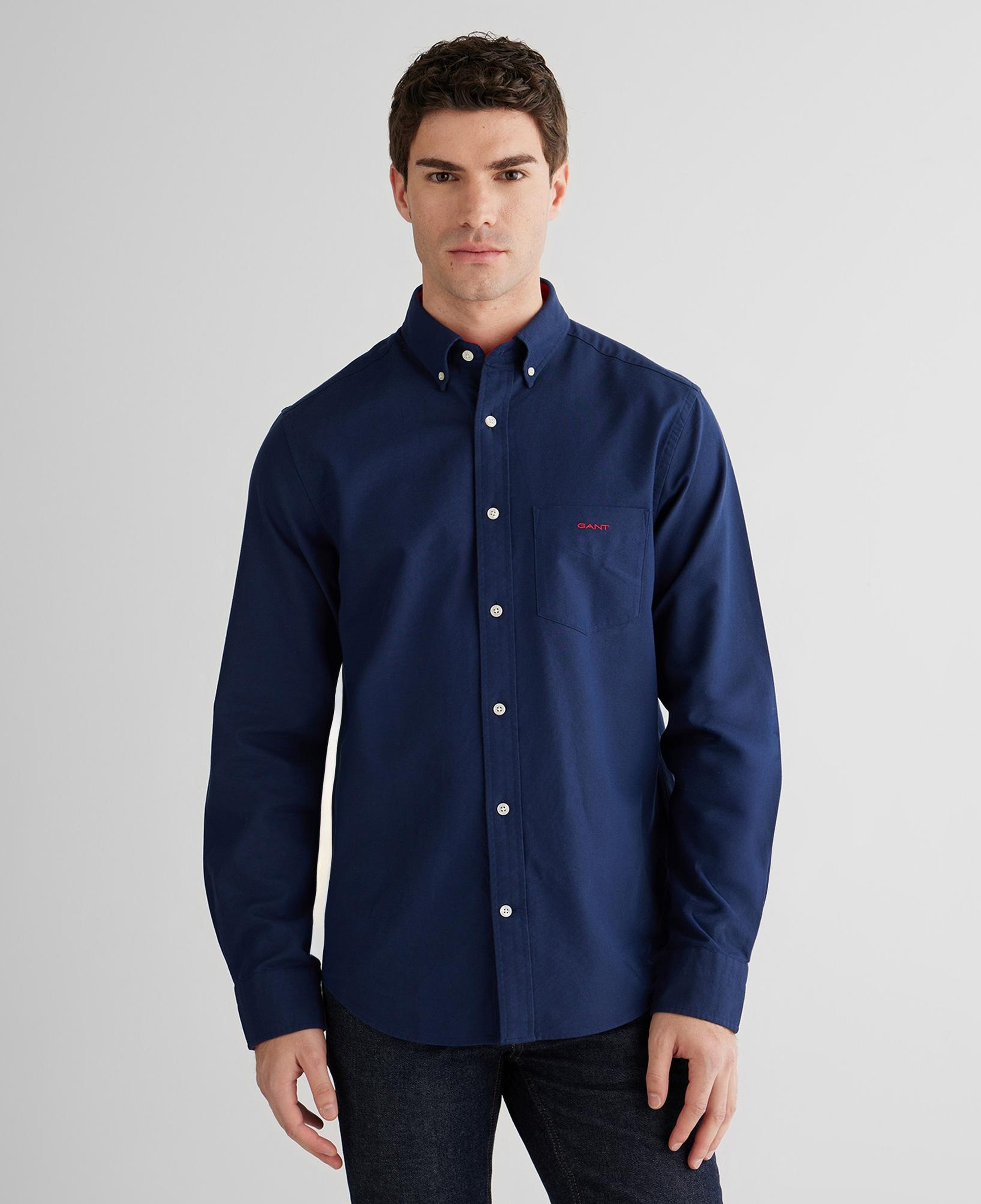 GANT Erkek Lacivert Regular Fit Oxford Gömlek