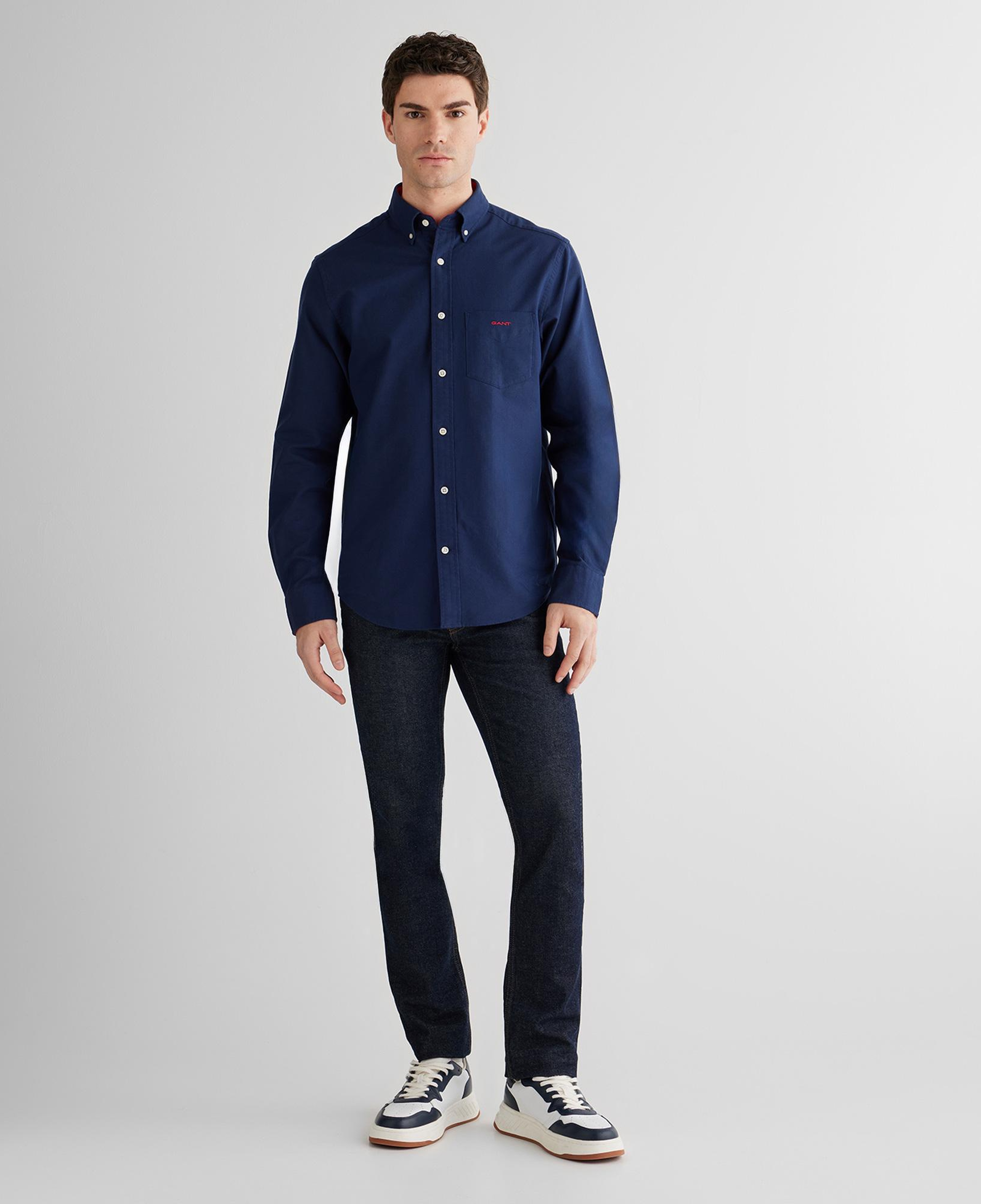 GANT Erkek Lacivert Regular Fit Oxford Gömlek