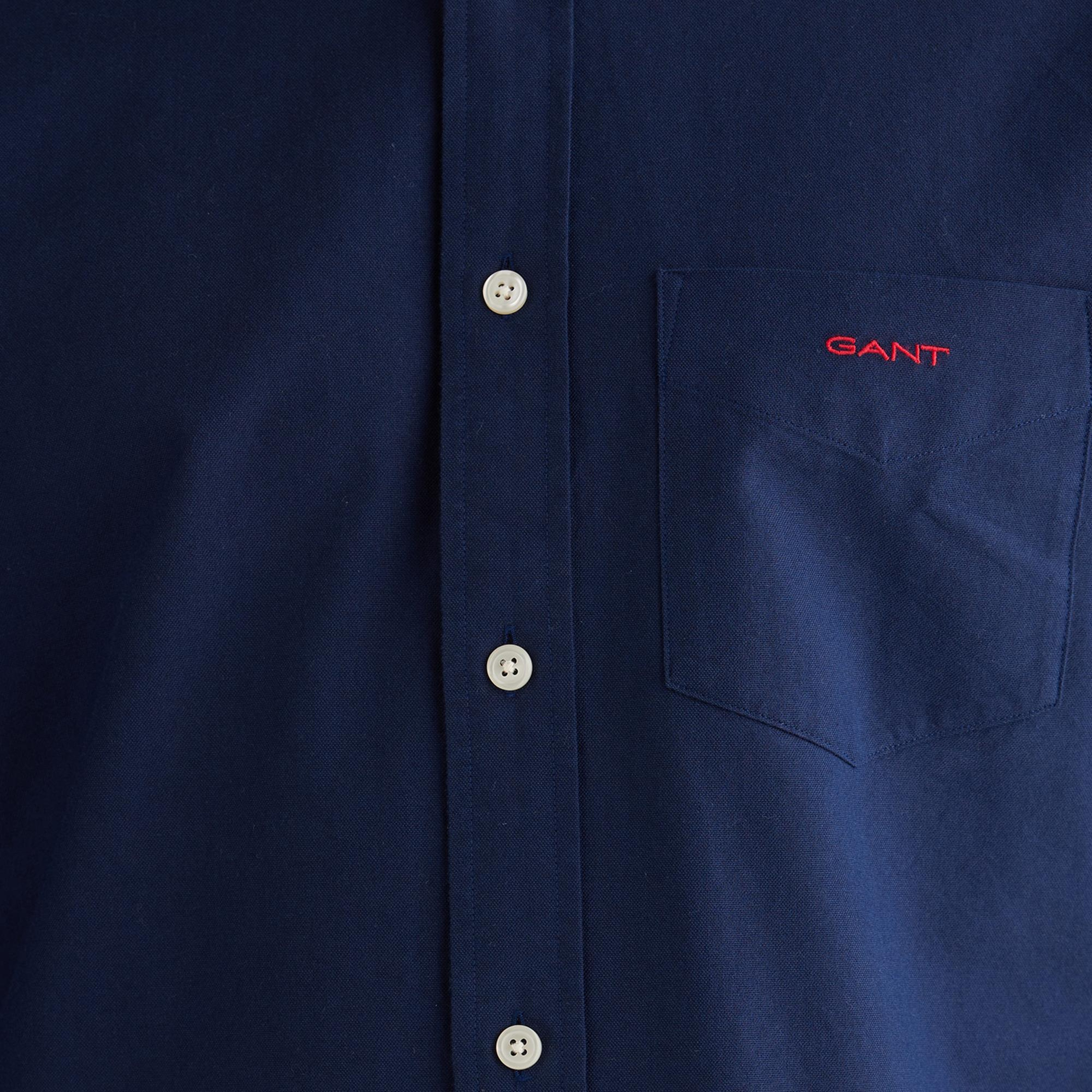 GANT Erkek Lacivert Regular Fit Oxford Gömlek