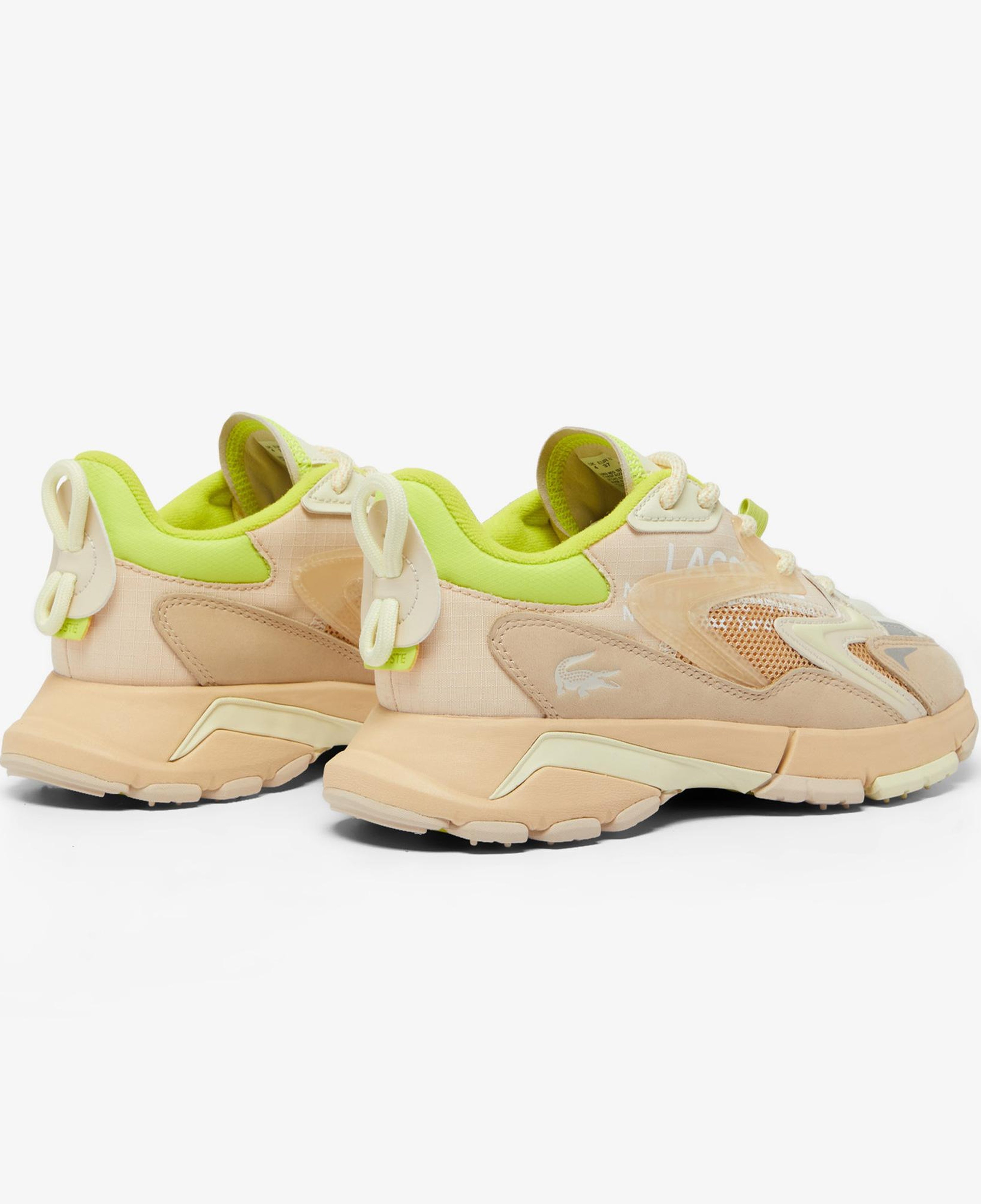 Lacoste L003 Neo Tech Kadın Bej/Sarı Sneaker