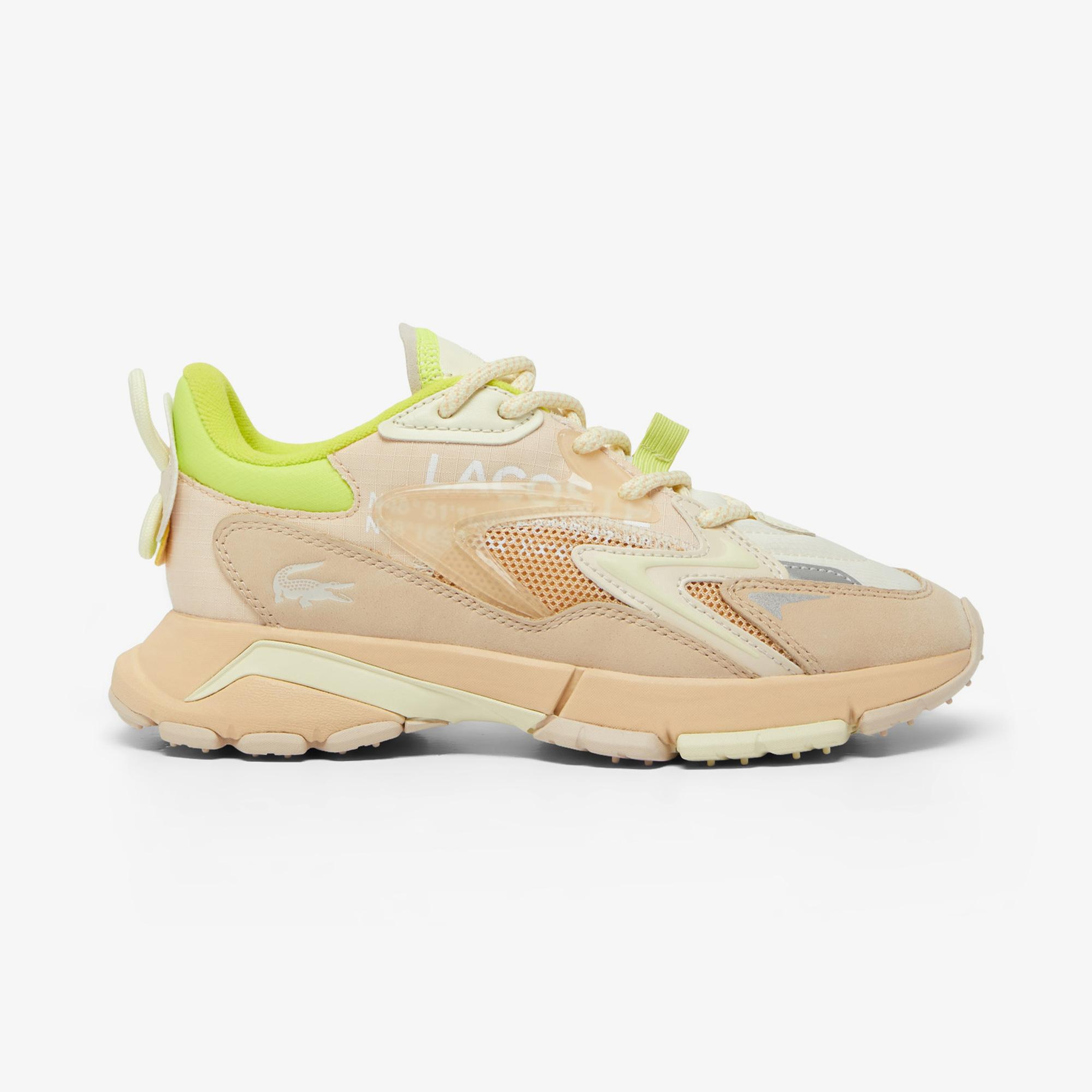 Lacoste L003 Neo Tech Kadın Bej/Sarı Sneaker