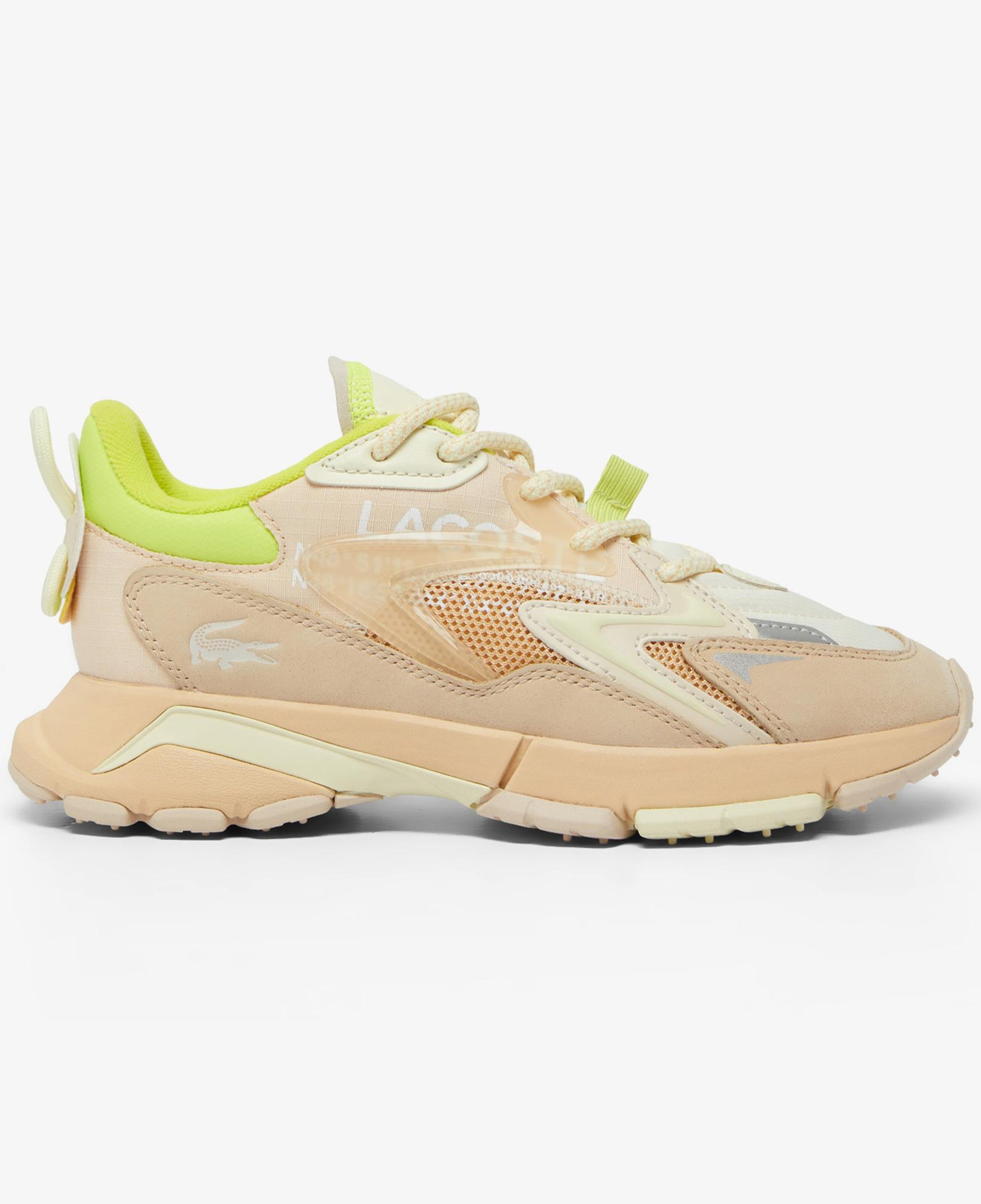 Lacoste L003 Neo Tech Kadın Bej/Sarı Sneaker