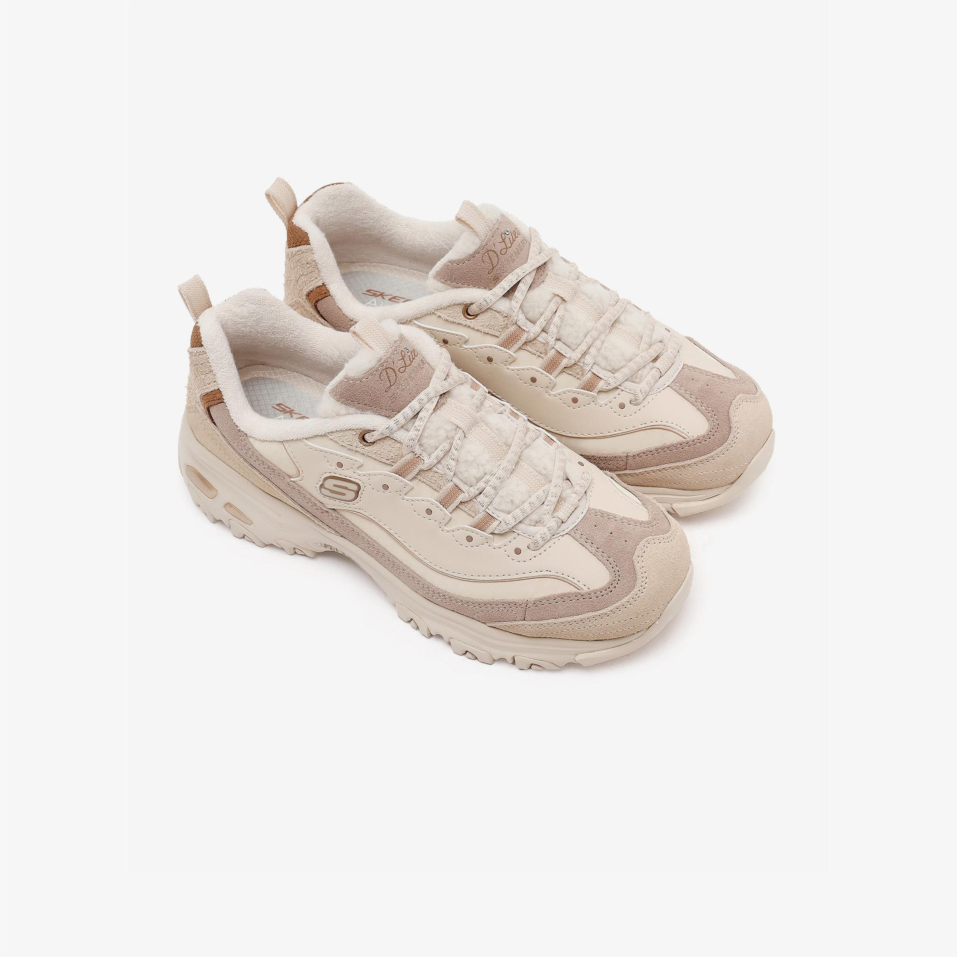 Skechers D'Lites - Cold Days Kadın Bej Sneaker