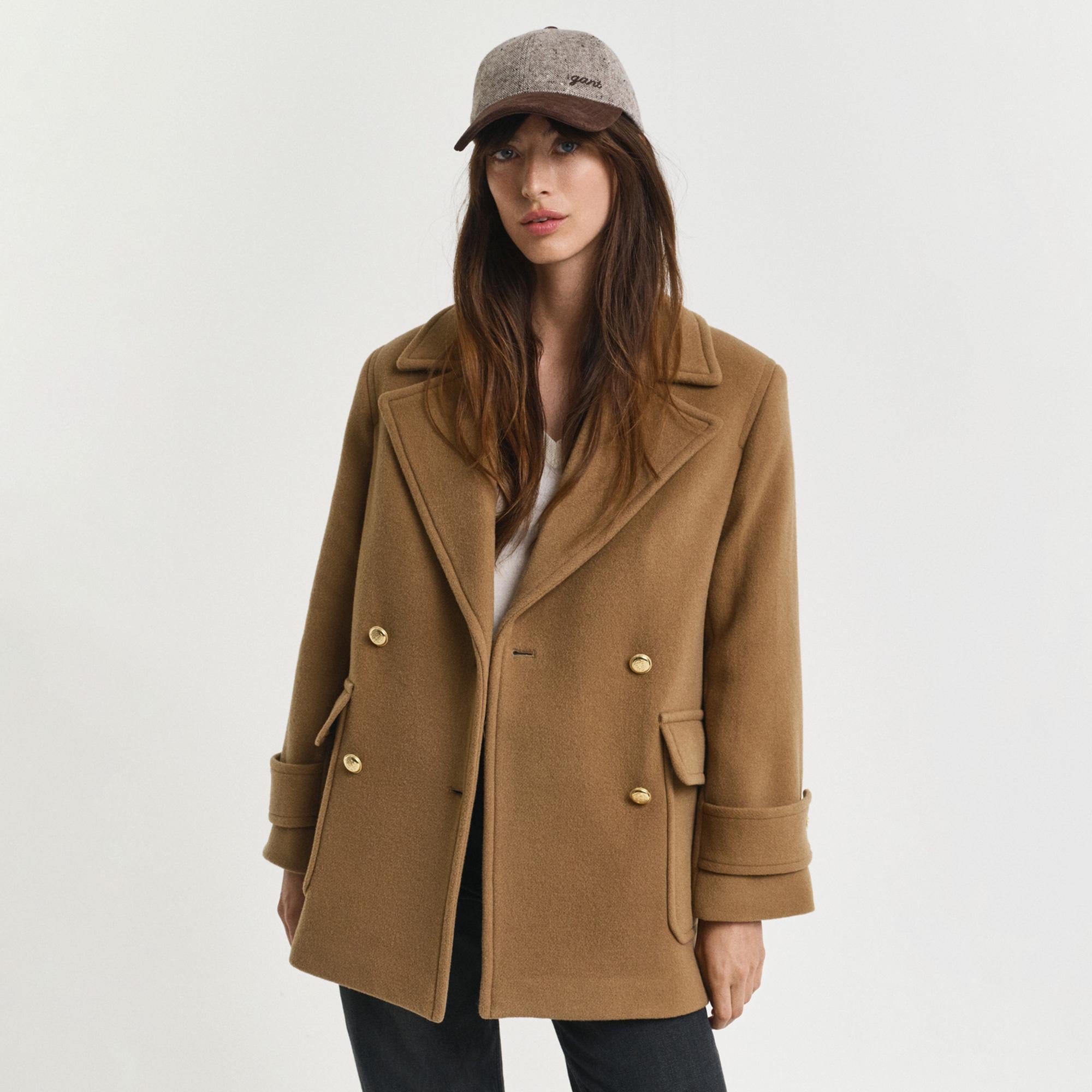 GANT Kadın Kahverengi Regular Fit Mont