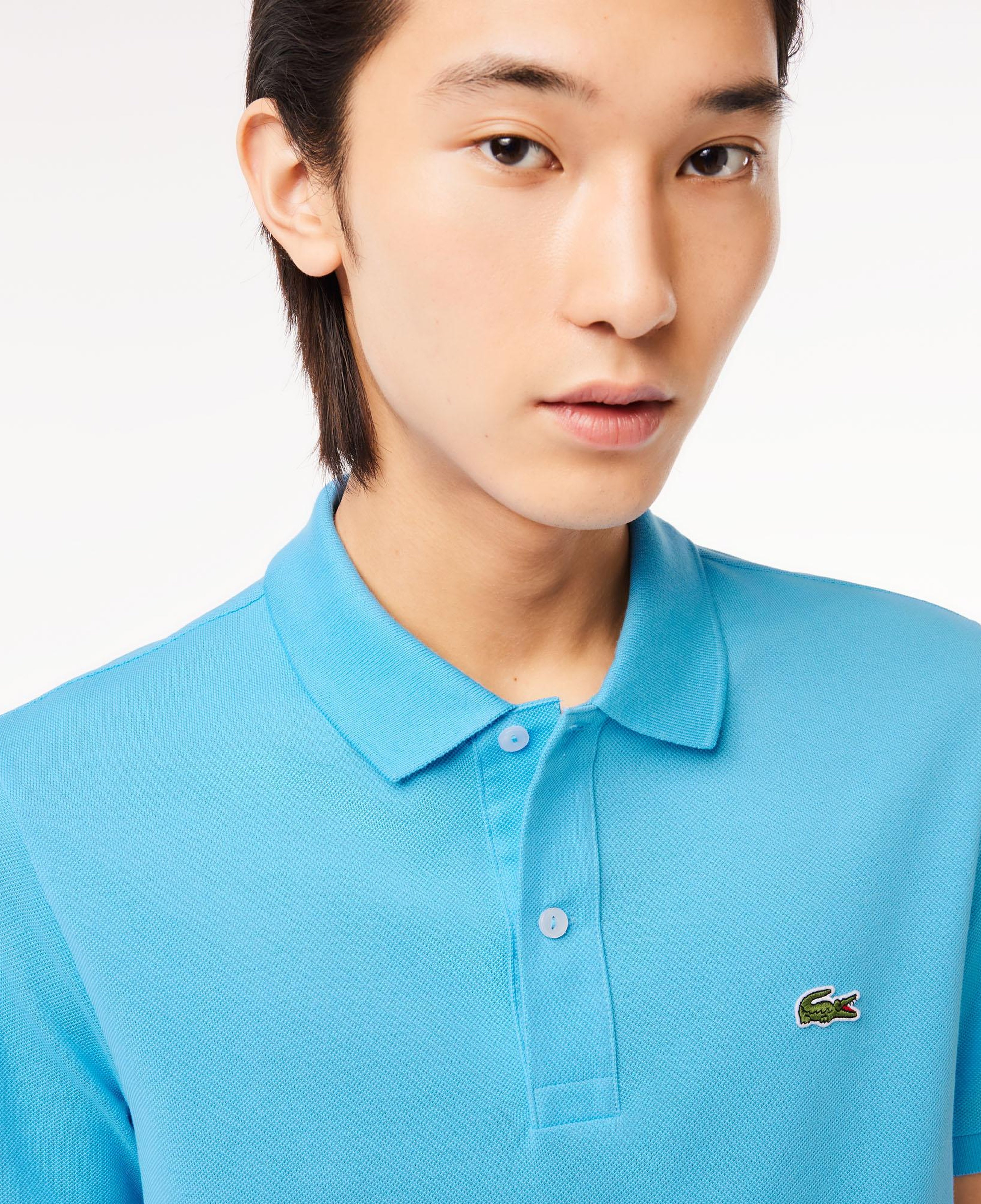 L.12.12 Erkek Slim Fit Mavi Polo