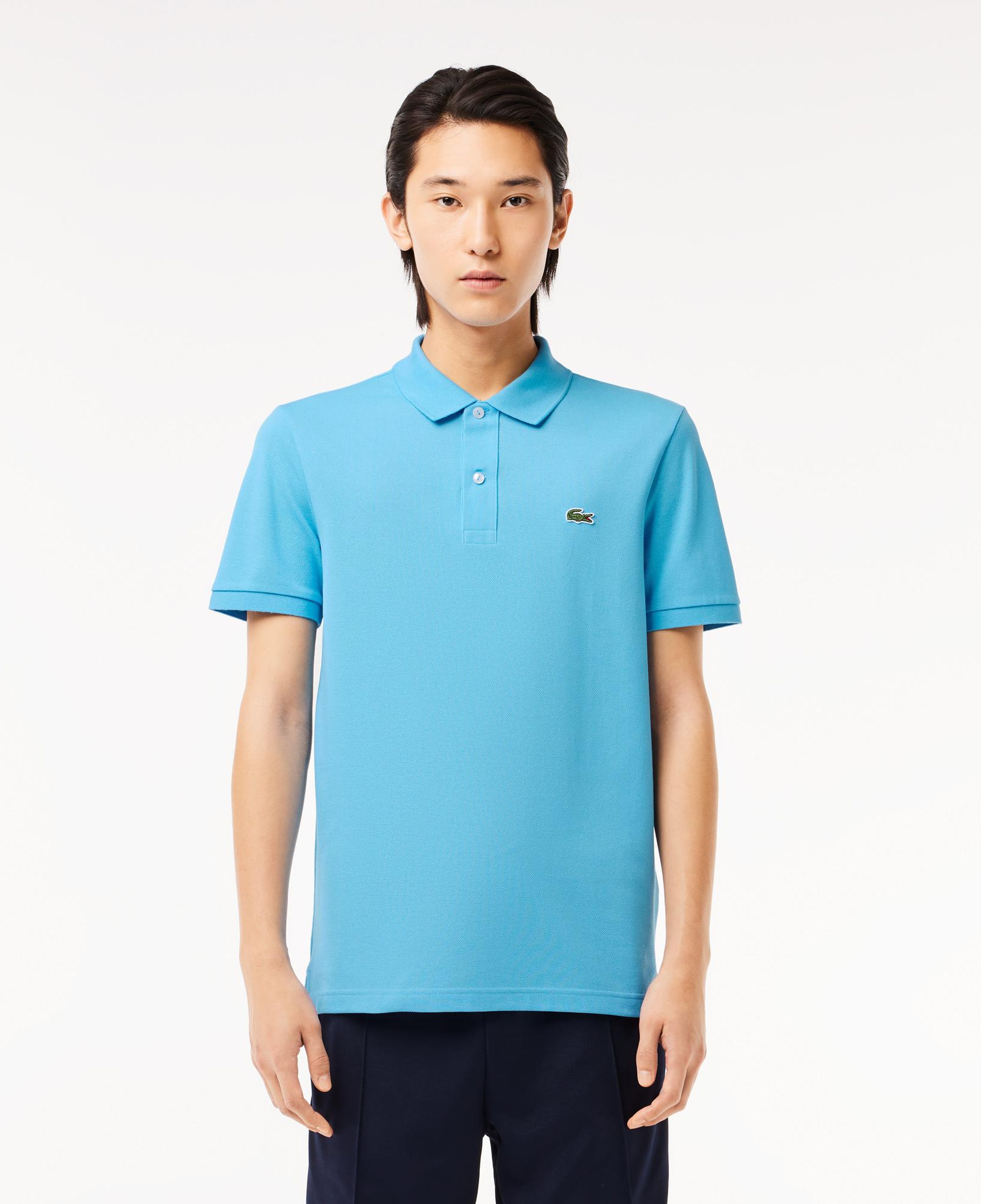 L.12.12 Erkek Slim Fit Mavi Polo