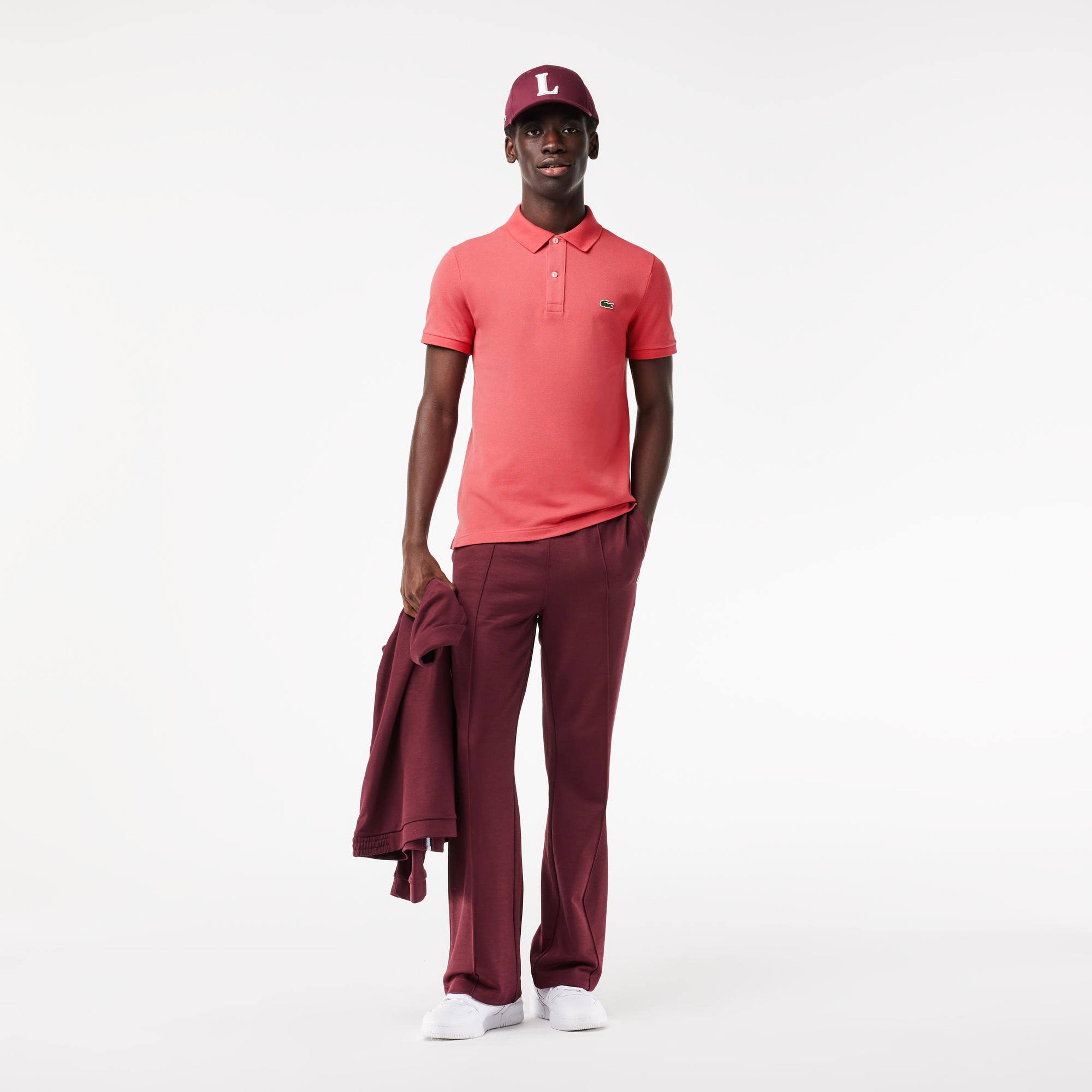 L.12.12 Erkek Slim Fit Kırmızı Polo