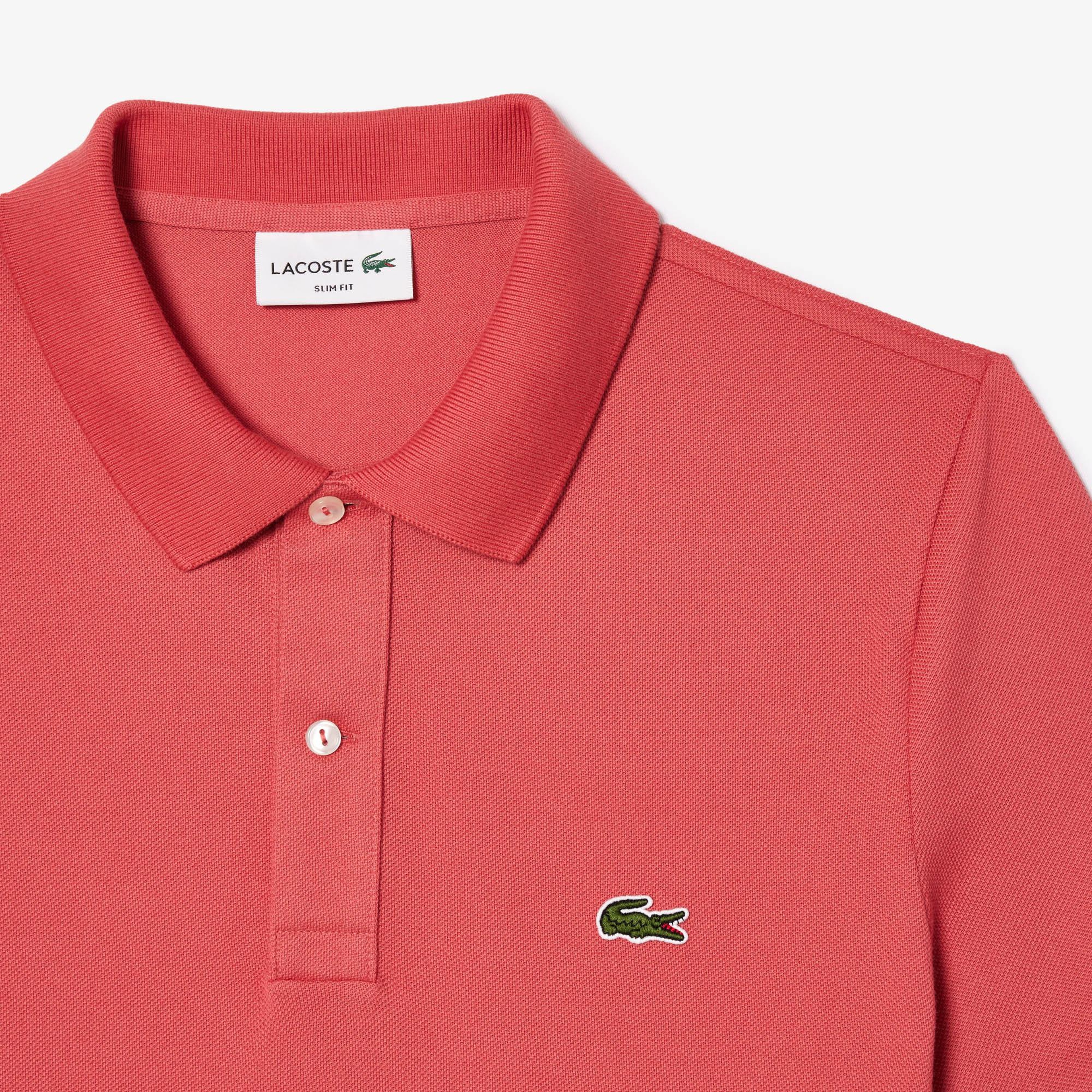 L.12.12 Erkek Slim Fit Kırmızı Polo