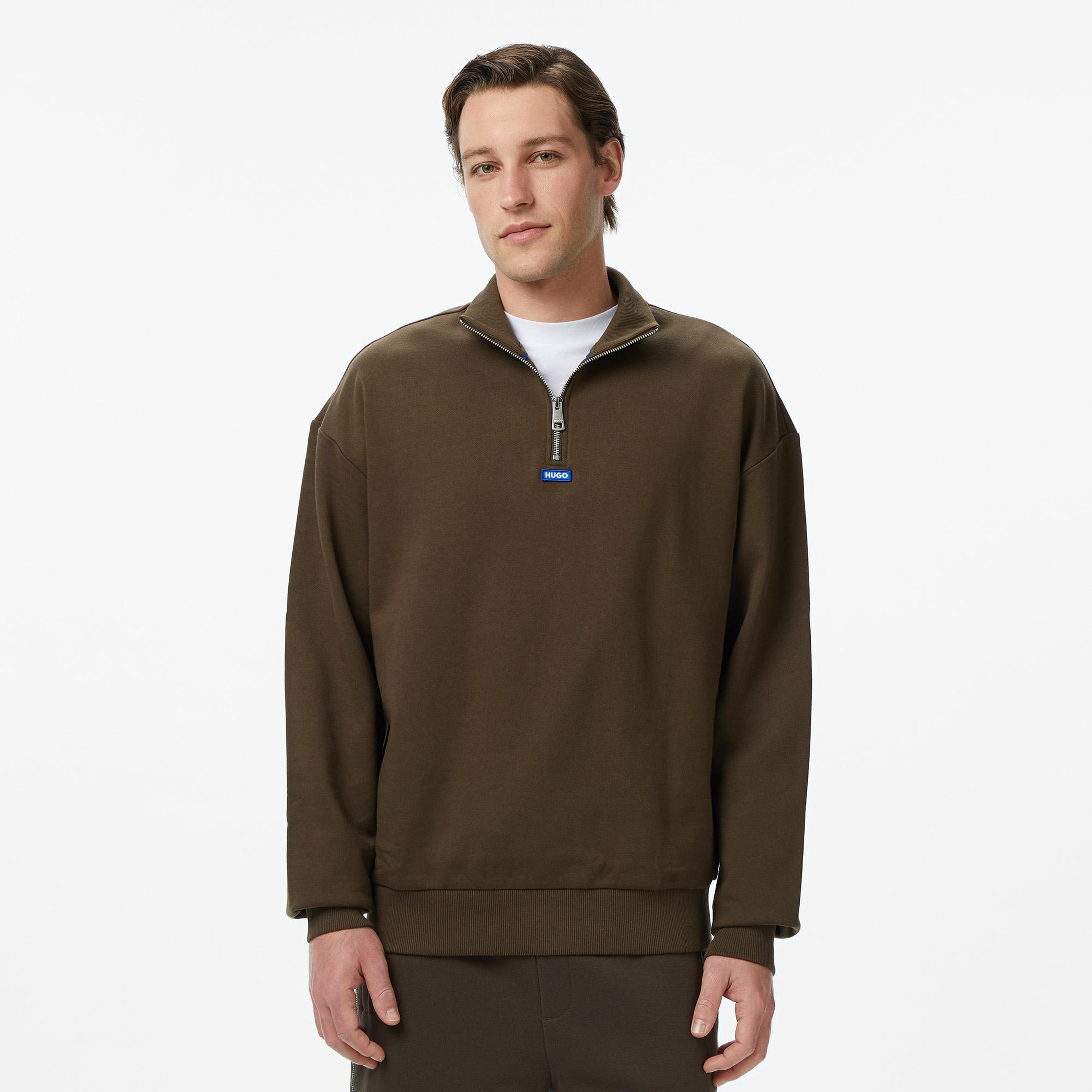 Hugo Neeler Erkek Kahverengi Sweatshirt