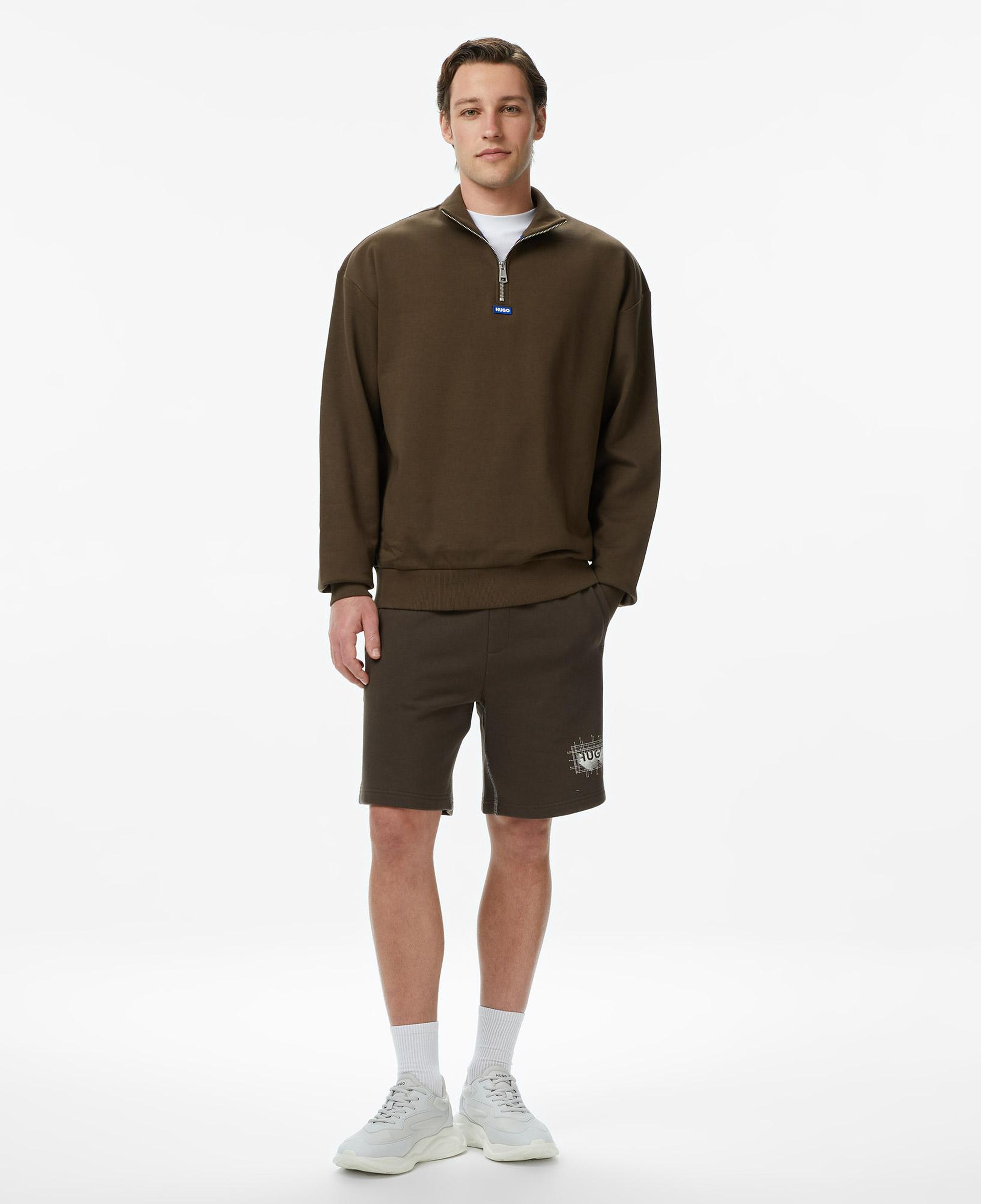 Hugo Neeler Erkek Kahverengi Sweatshirt