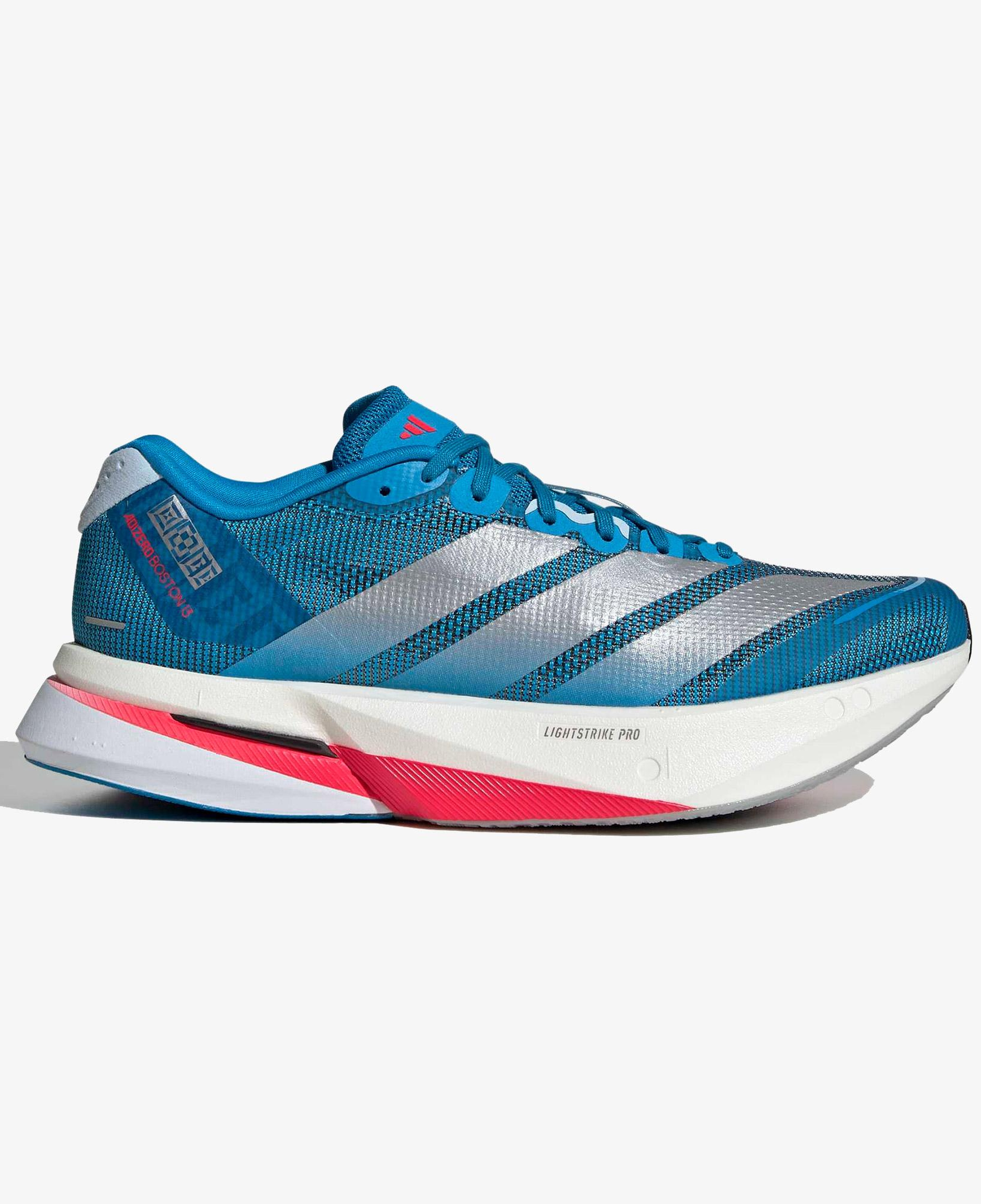adidas Adizero Boston 13 Kadın Mavi Koşu Ayakkabısı