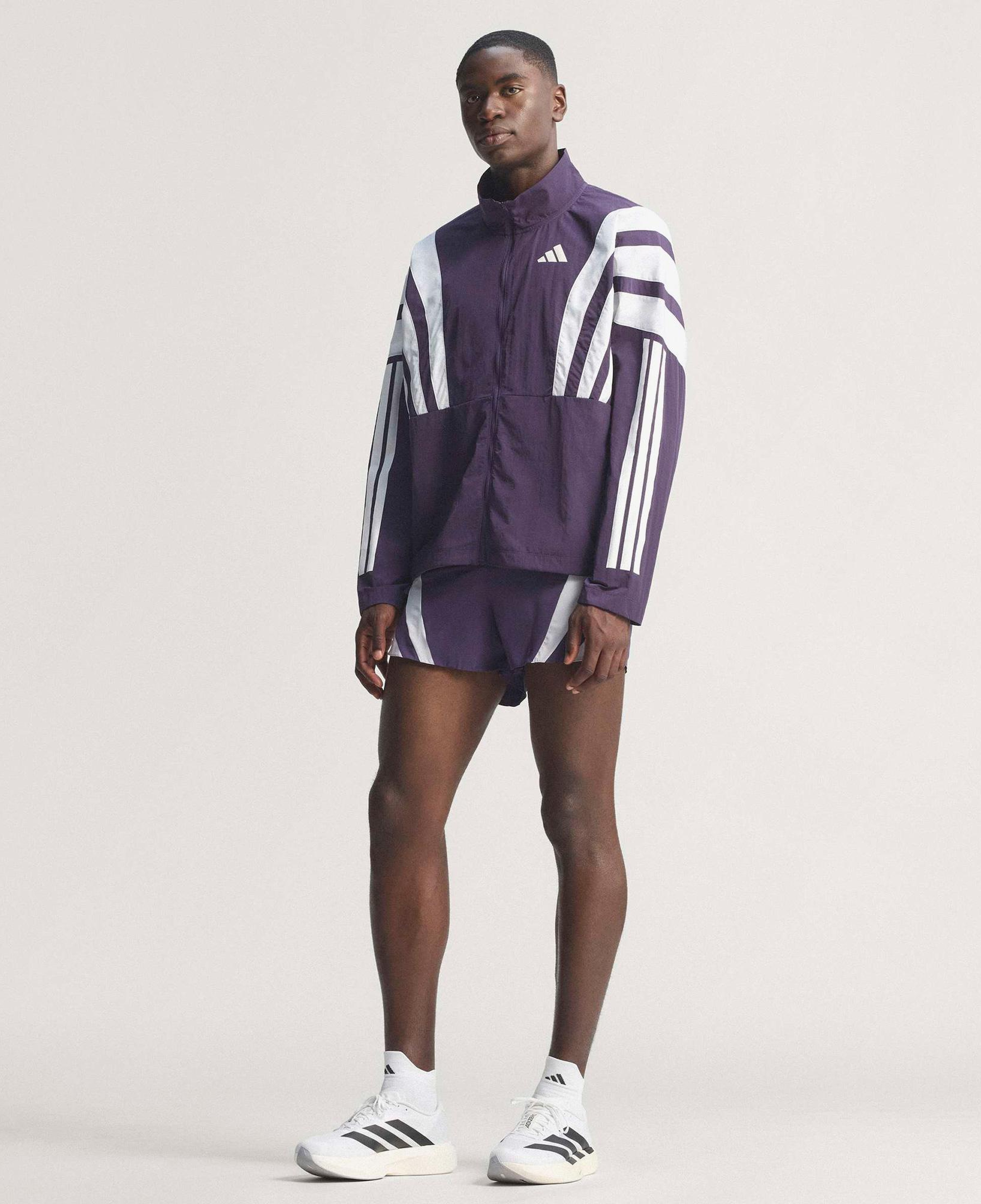 adidas Adizero Nyc Erkek Mor Koşu Rüzgarlığı
