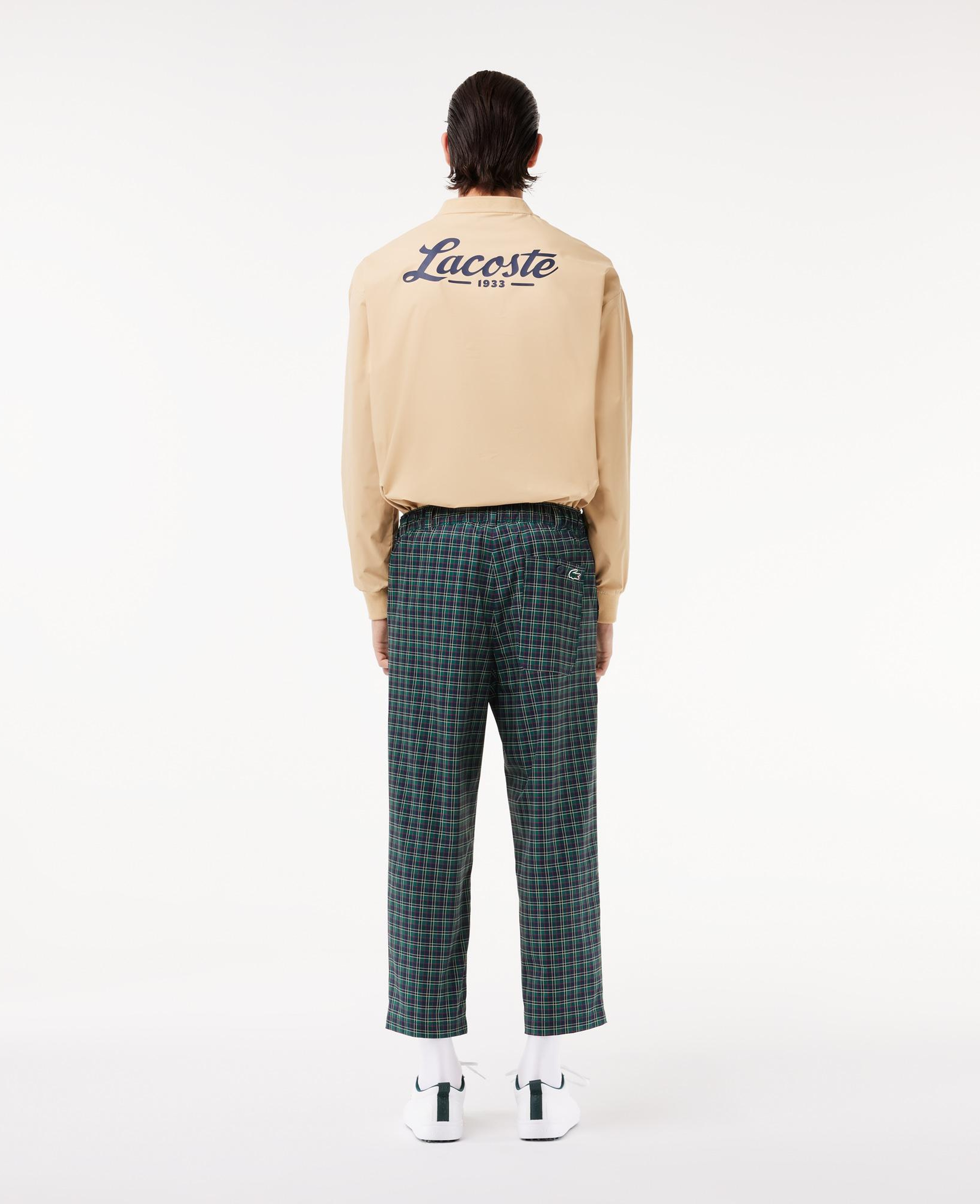 Erkek Straight Fit Chino Renkli Ekose Pantolon