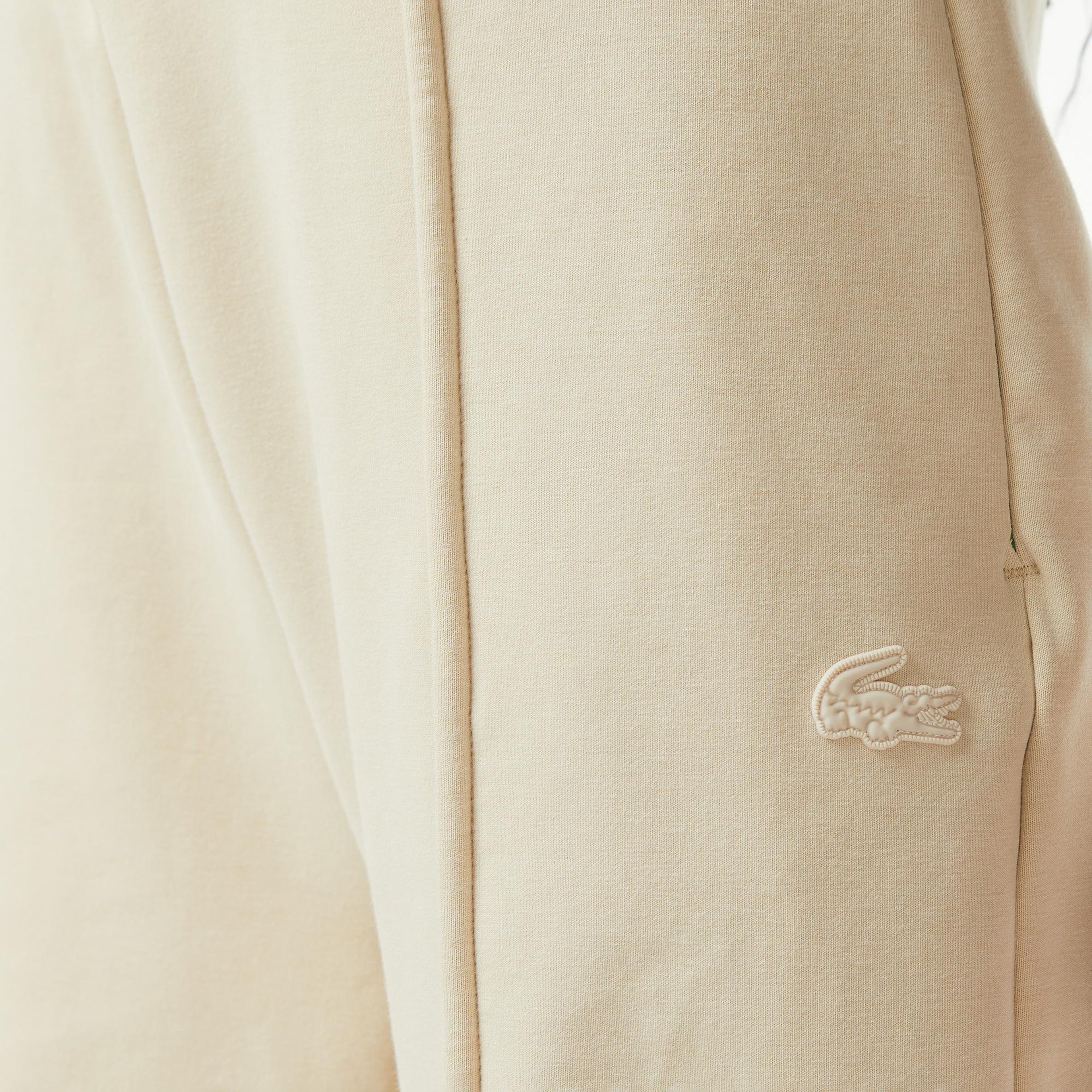 Lacoste x House of SuperStep Relaxed Fit Kadın Bej Eşofman Altı