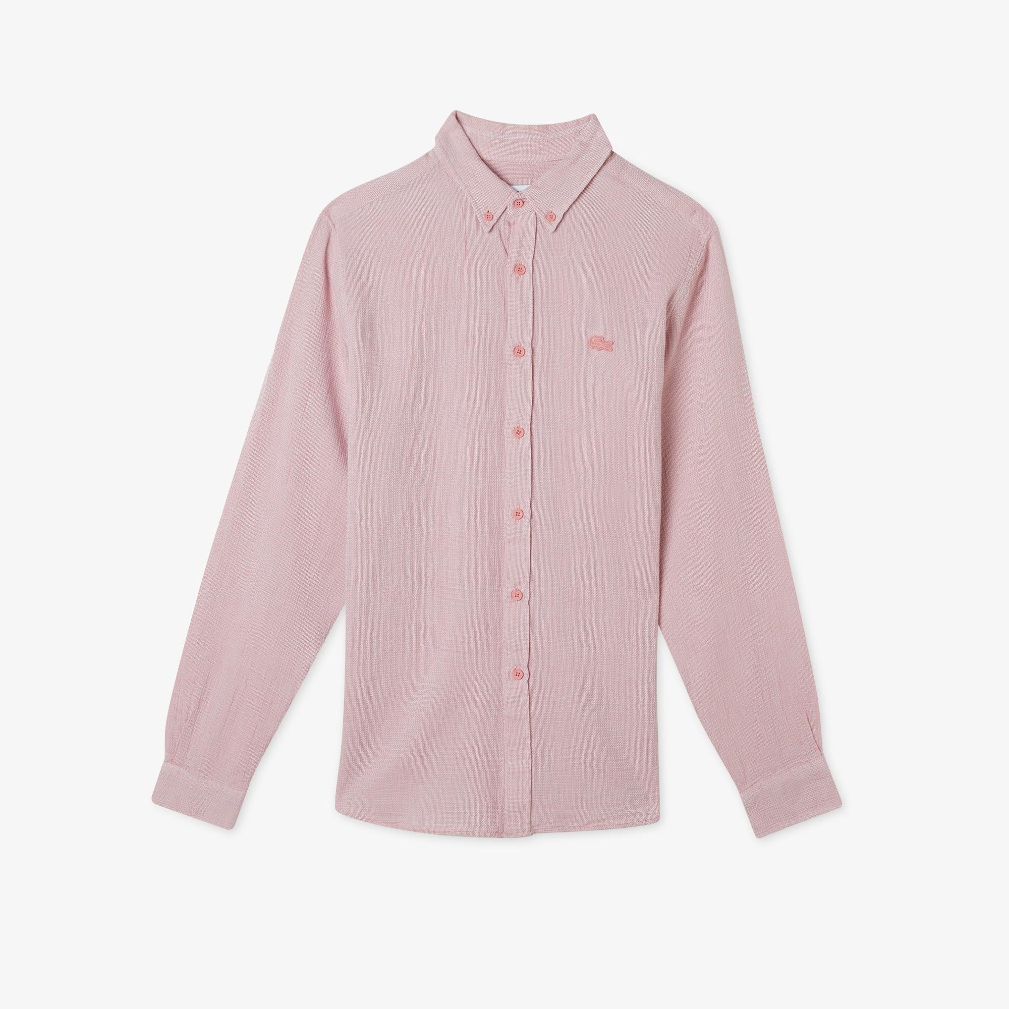 Erkek Regular Fit Pembe Gömlek