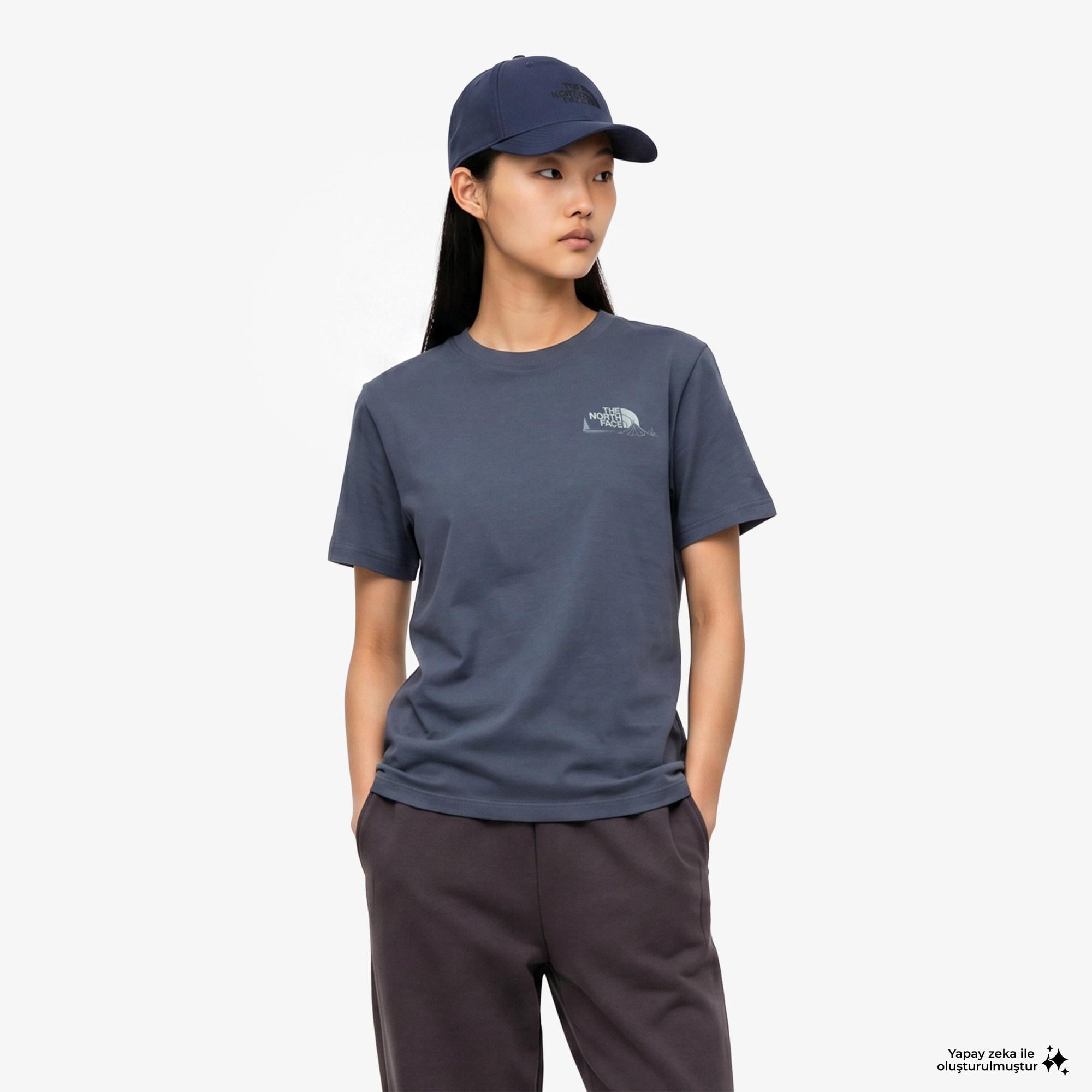 The North Face Monte Regular Kadın Gri T-Shirt