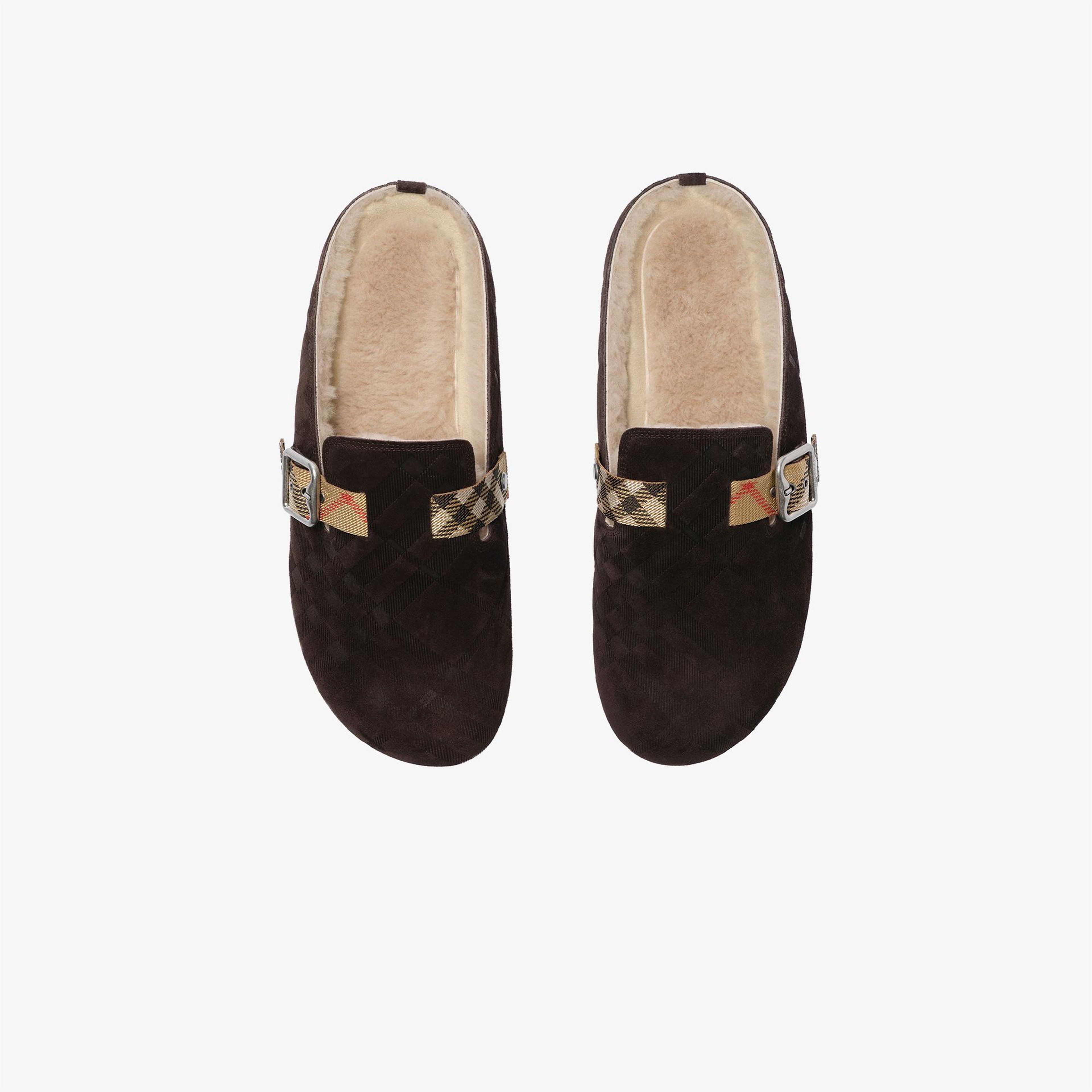 Burberry Urchin Shearling Erkek Kahverengi Terlik