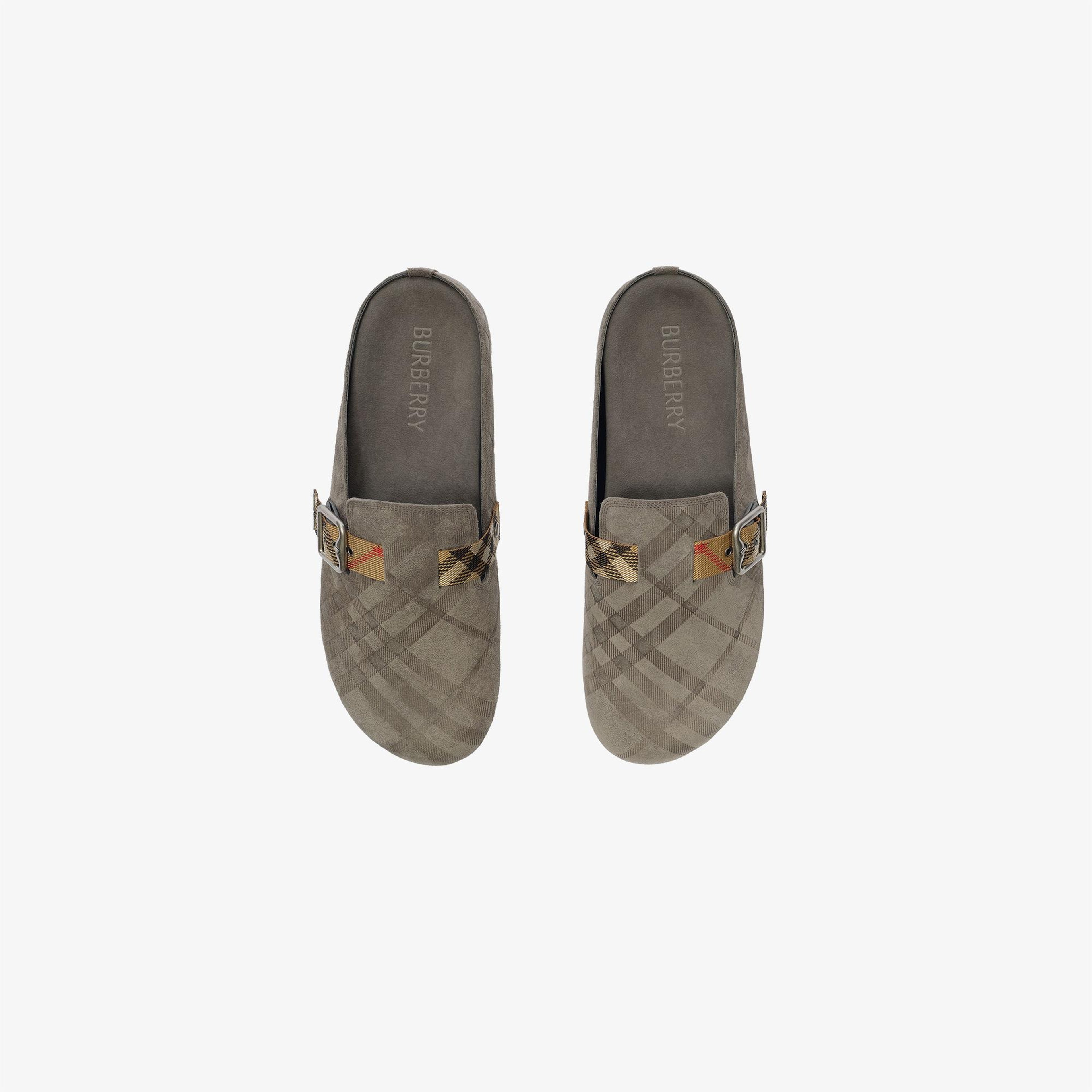 Burberry Urchin Erkek Gri Terlik