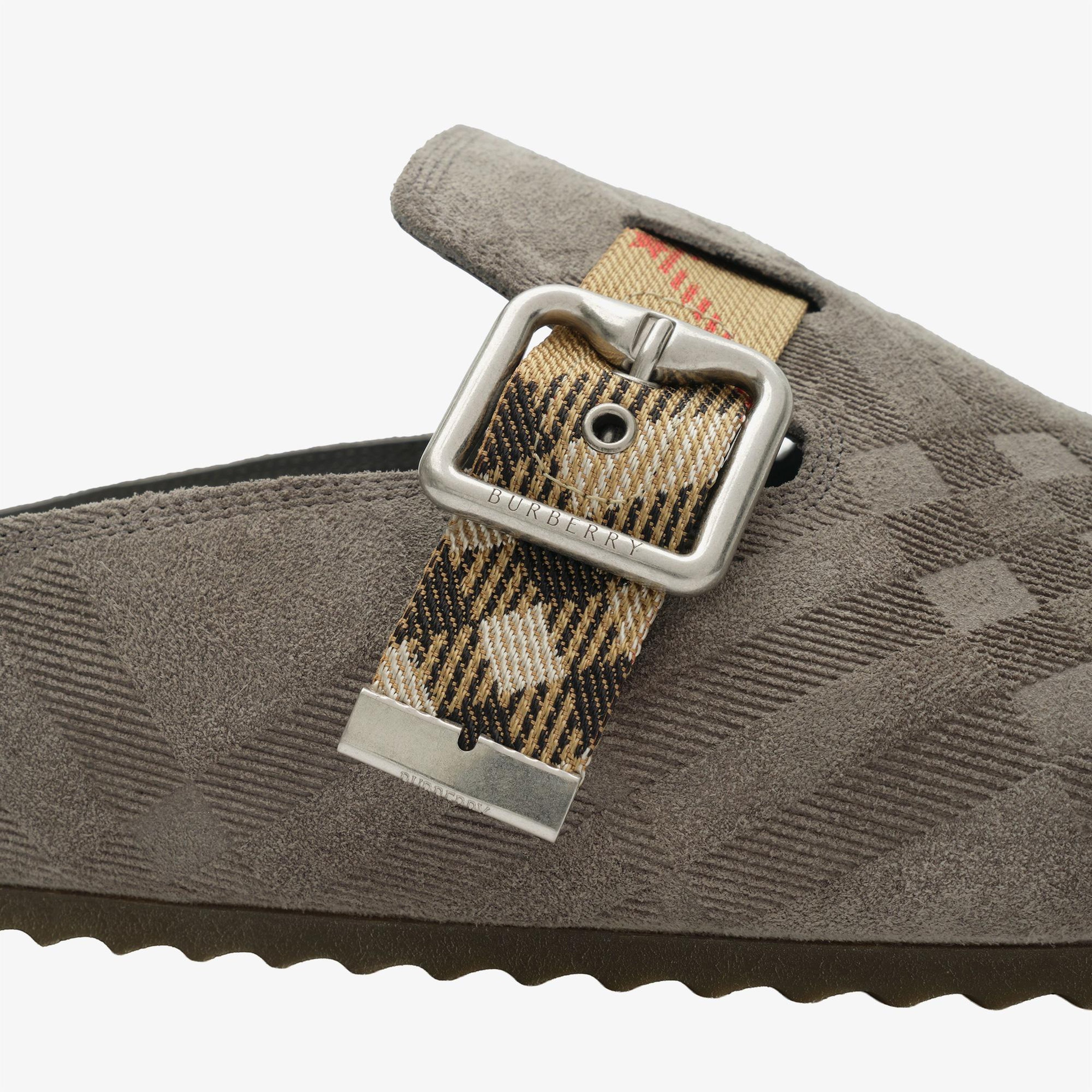 Burberry Urchin Erkek Gri Terlik