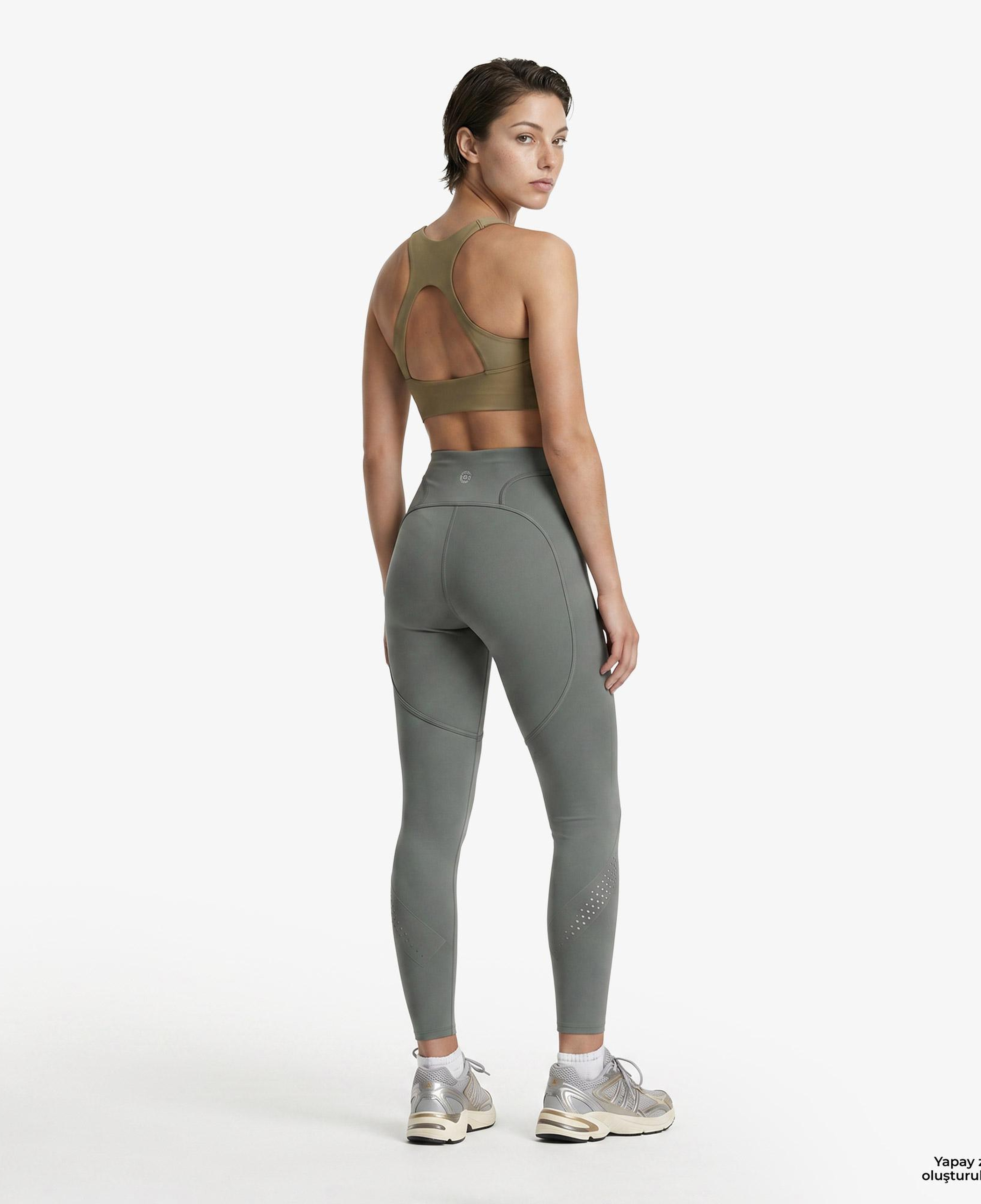 adidas by Stella McCartney Tpr 7/8 L Kadın Yeşil Tayt