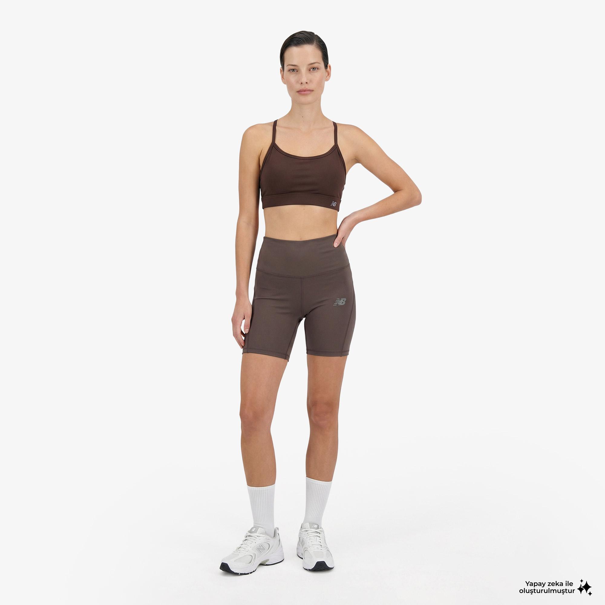 New Balance Essential Yoga Bra Kadın Kahverengi Bra