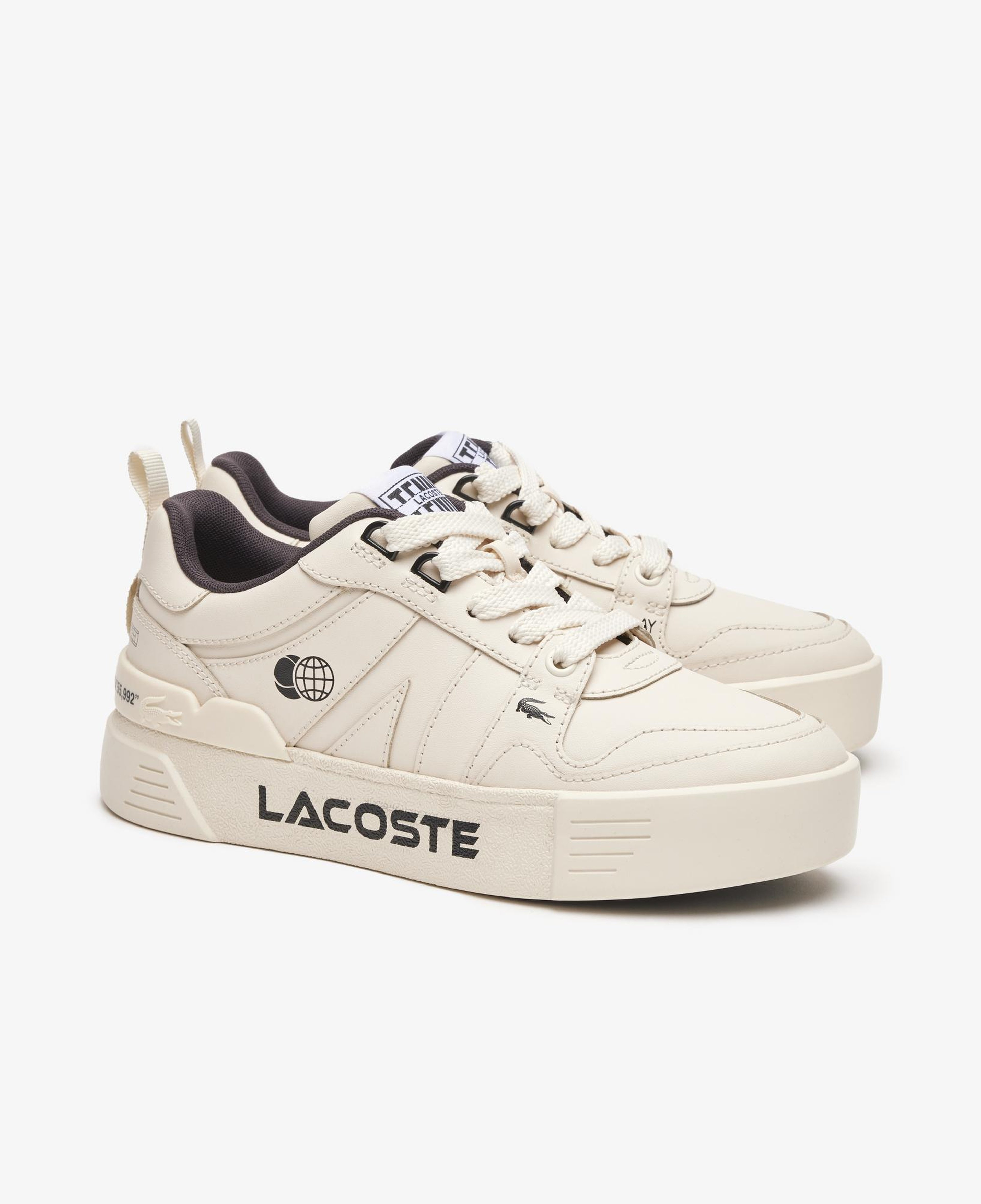 Lacoste L002 Kadın Bej Sneaker
