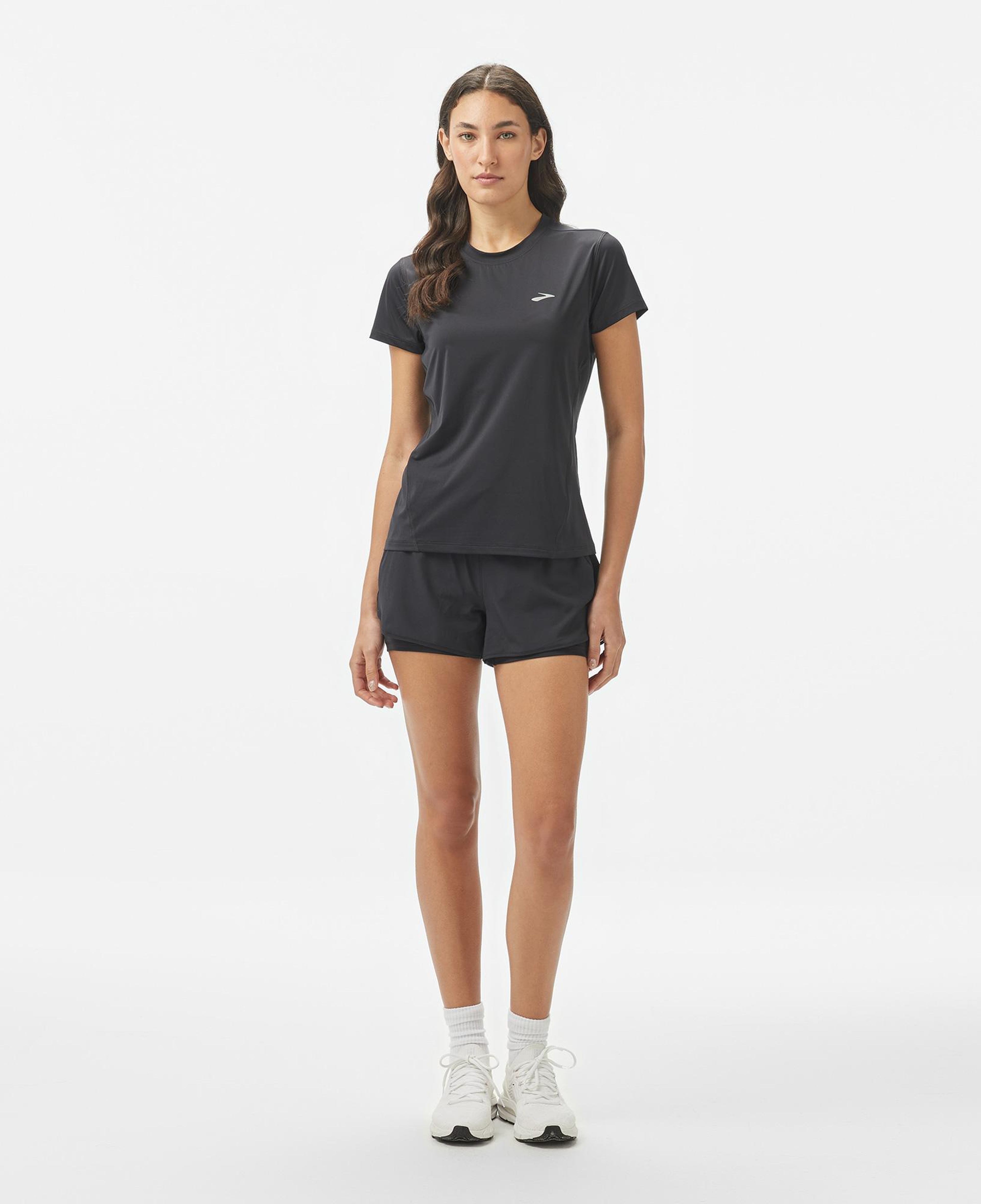 Brooks Sprint Free Sleeve 3.0 Kadın Siyah Koşu T-Shirt