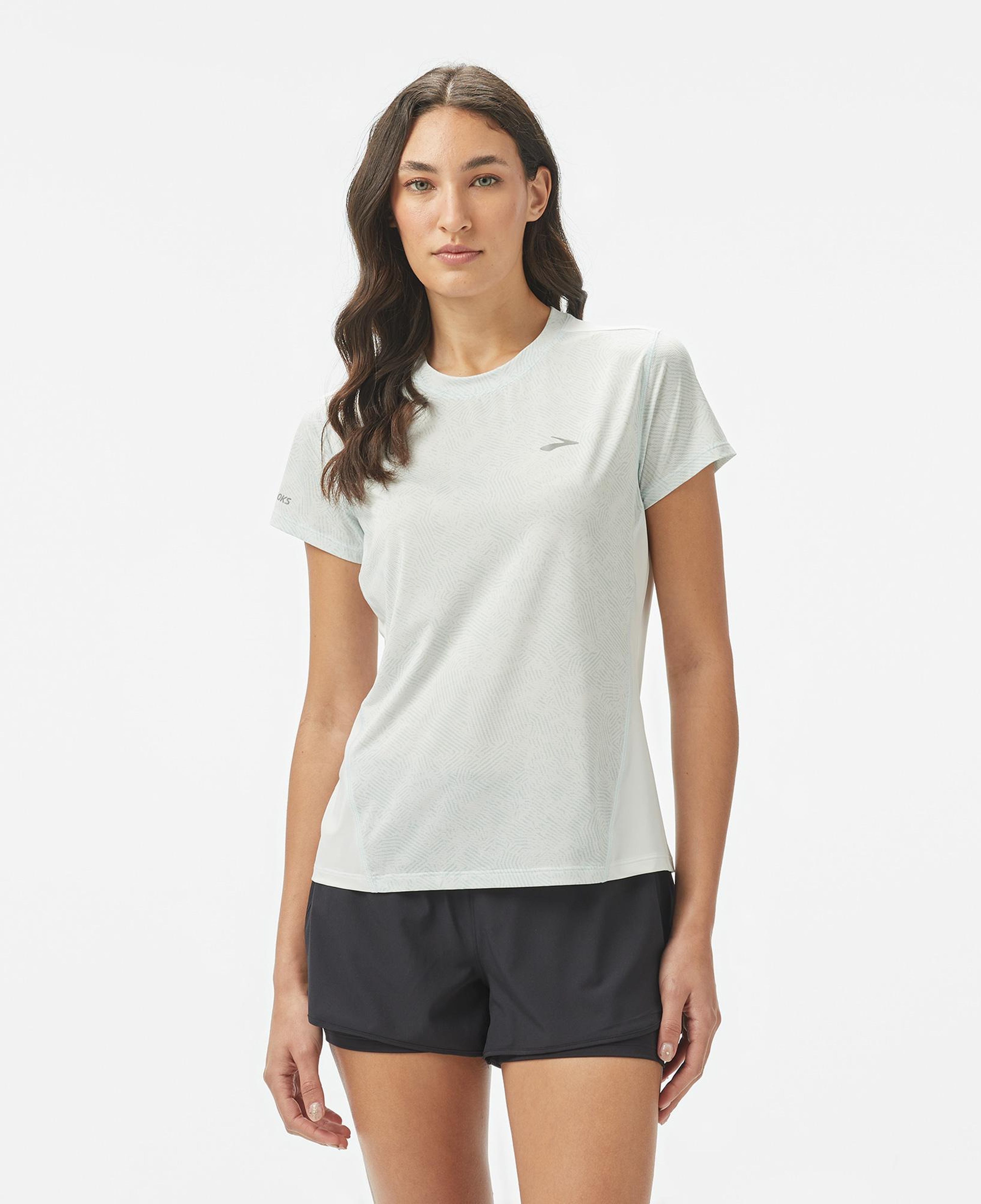 Brooks Sprint Free Sleeve 3.0 Kadın Mavi Koşu T-Shirt