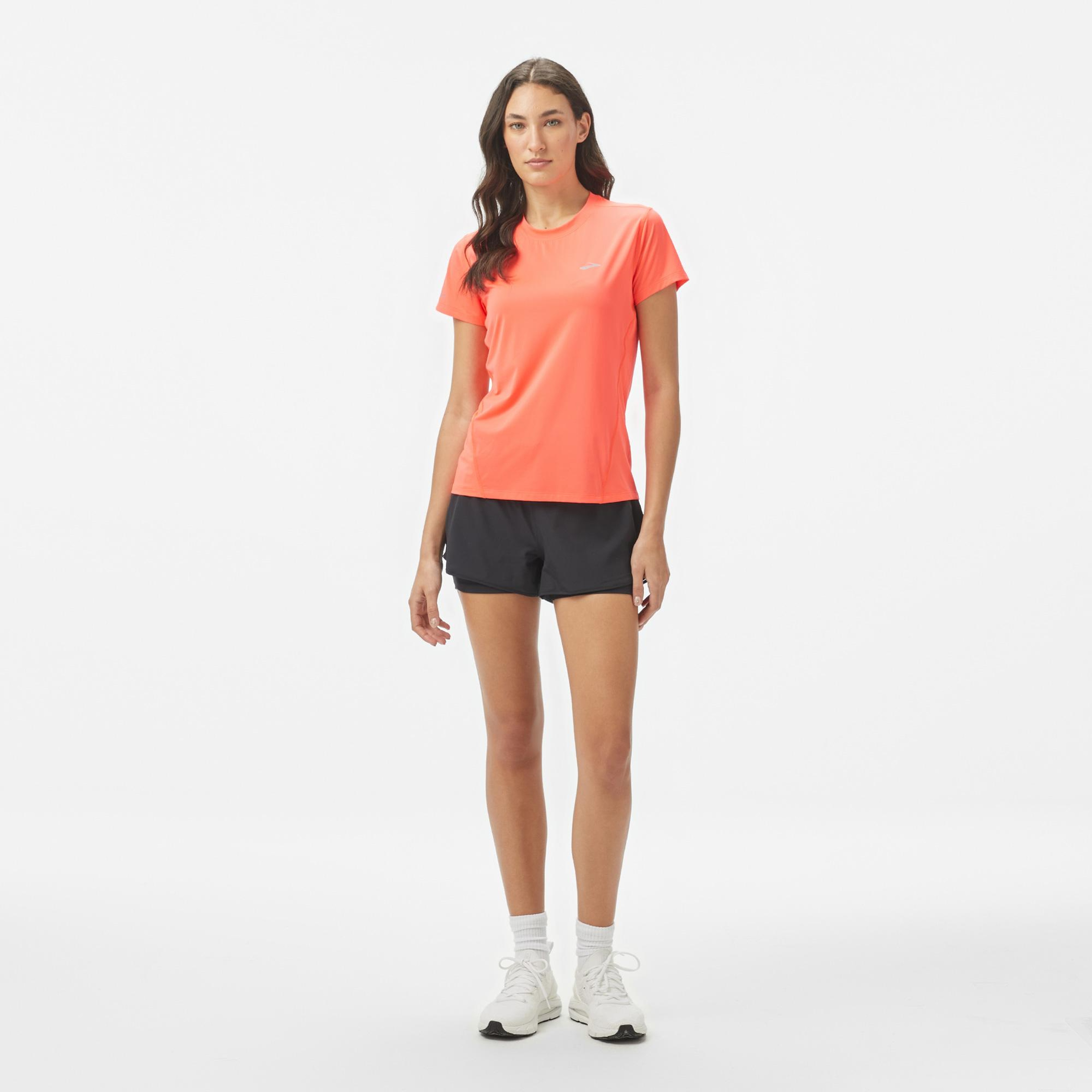 Brooks Sprint Free Sleeve 3.0 Kadın Turuncu Koşu T-Shirt