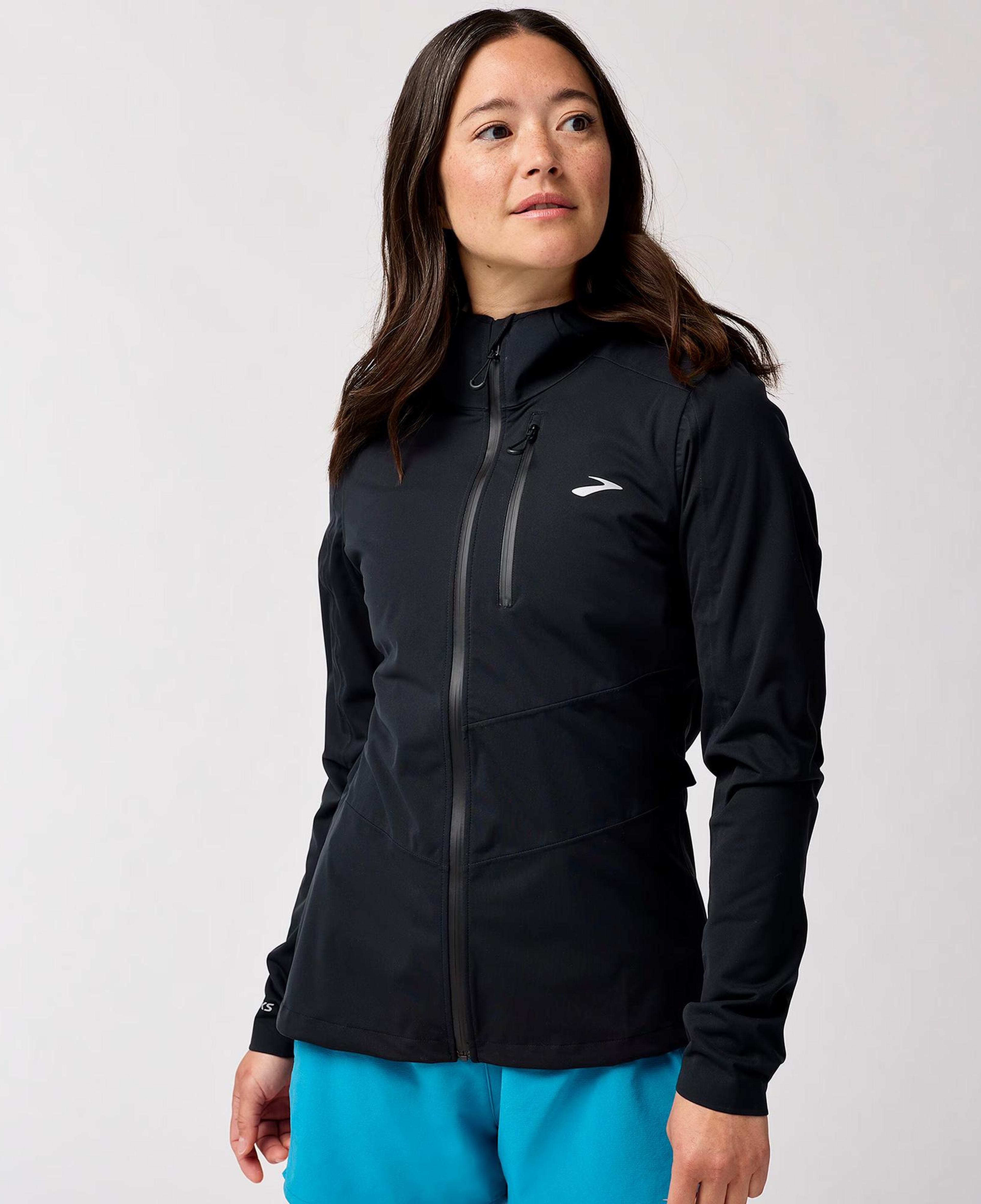 Brooks High Point Waterproof 2 Kadın Siyah Yağmurluk