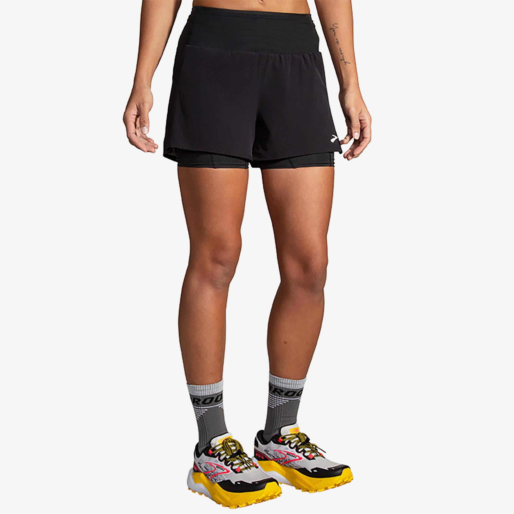 Brooks High Point 3 2-İn-1 2.0 Kadın Siyah Şort