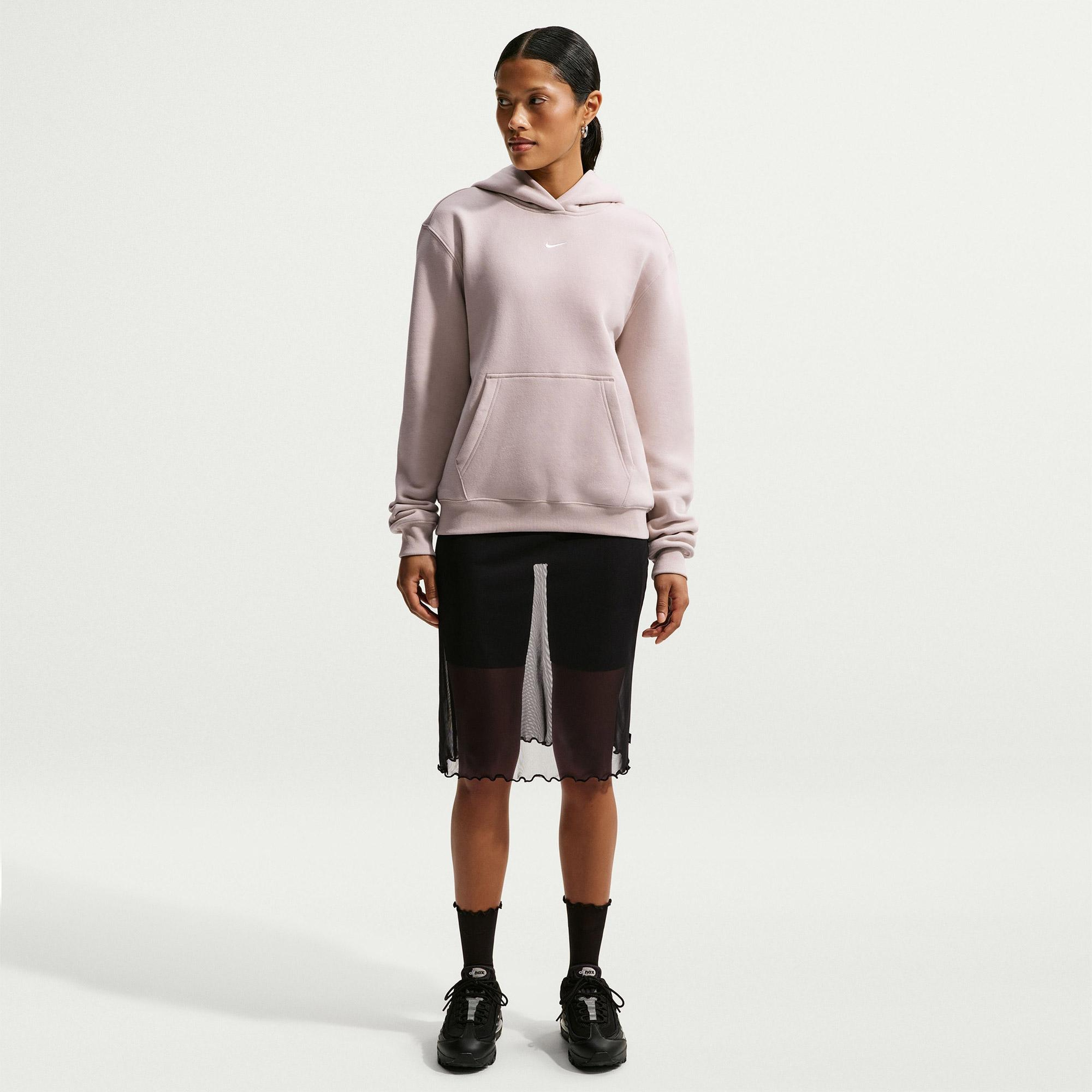 Nike Studio Fleece Kadın Pembe Hoodie