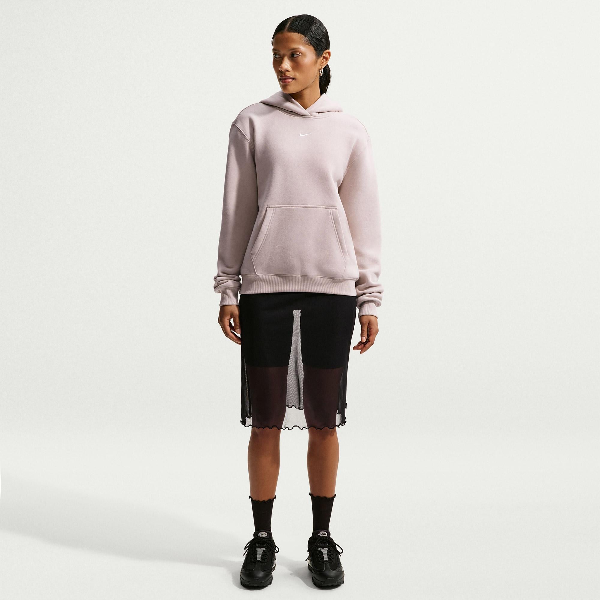 Nike Studio Fleece Kadın Pembe Hoodie
