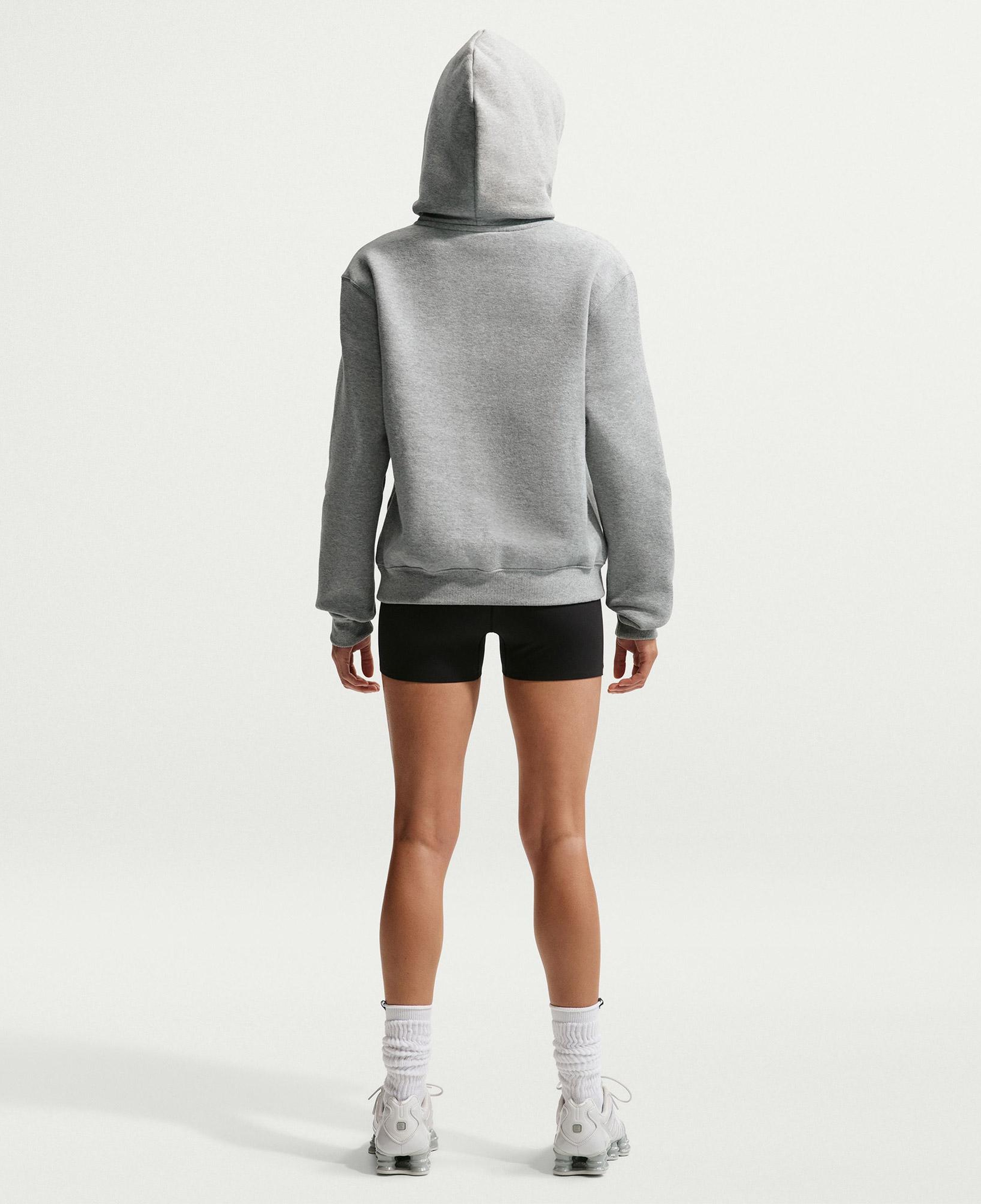 Nike Studio Fleece Kadın Gri Hoodie
