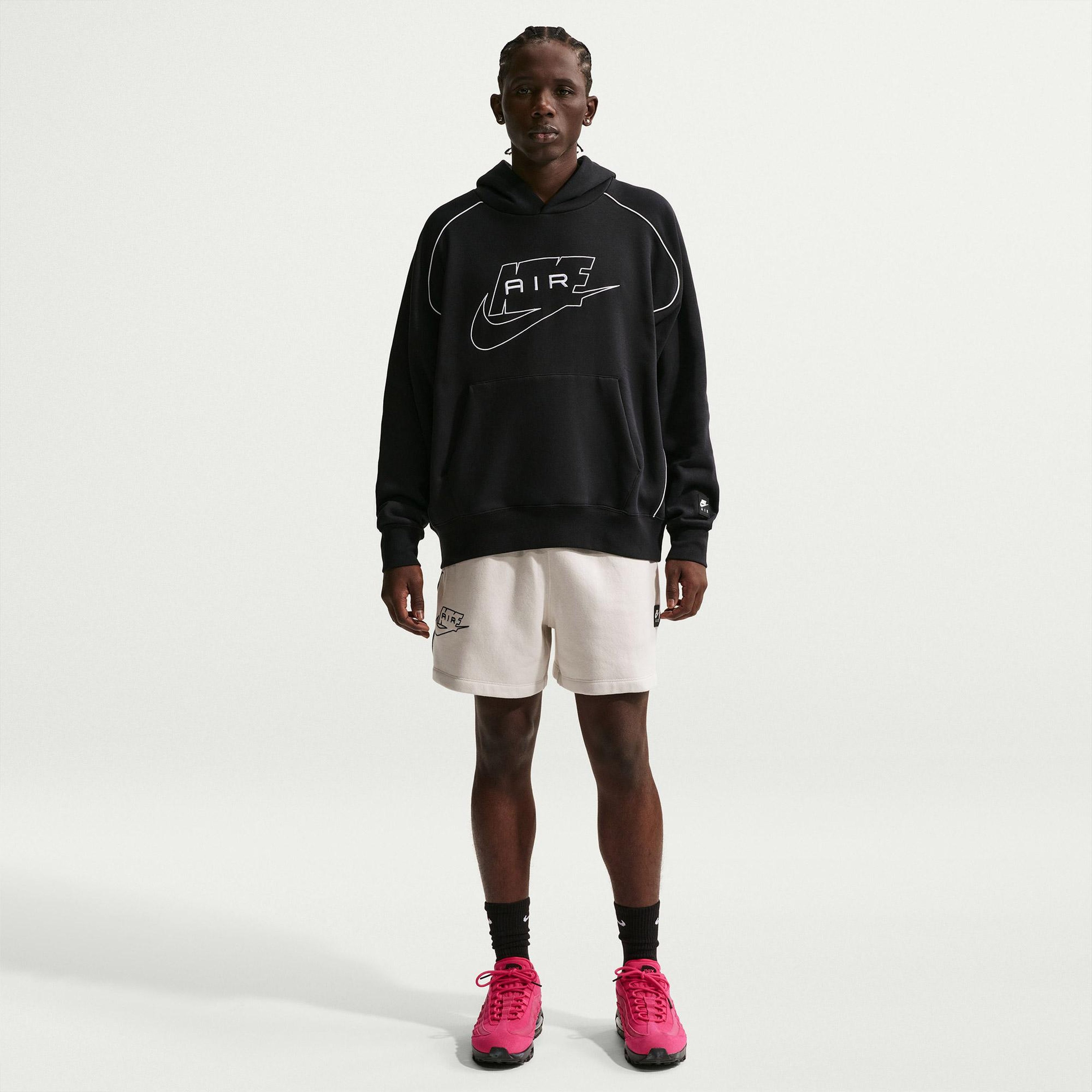 Nike Air Pullover Fleece Erkek Siyah Hoodie