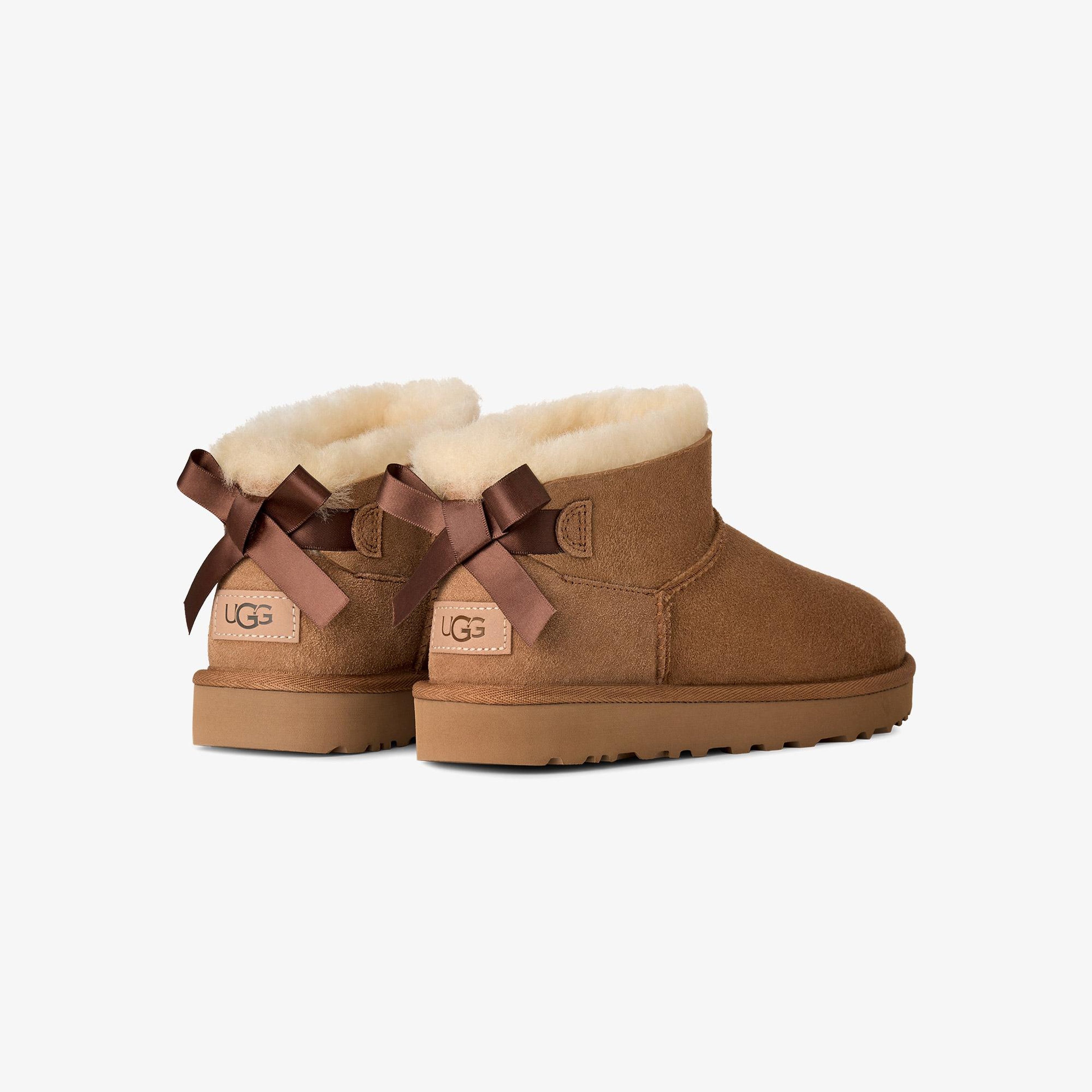 UGG Ultra Mini Bailey Bow Kadın Taba Bot