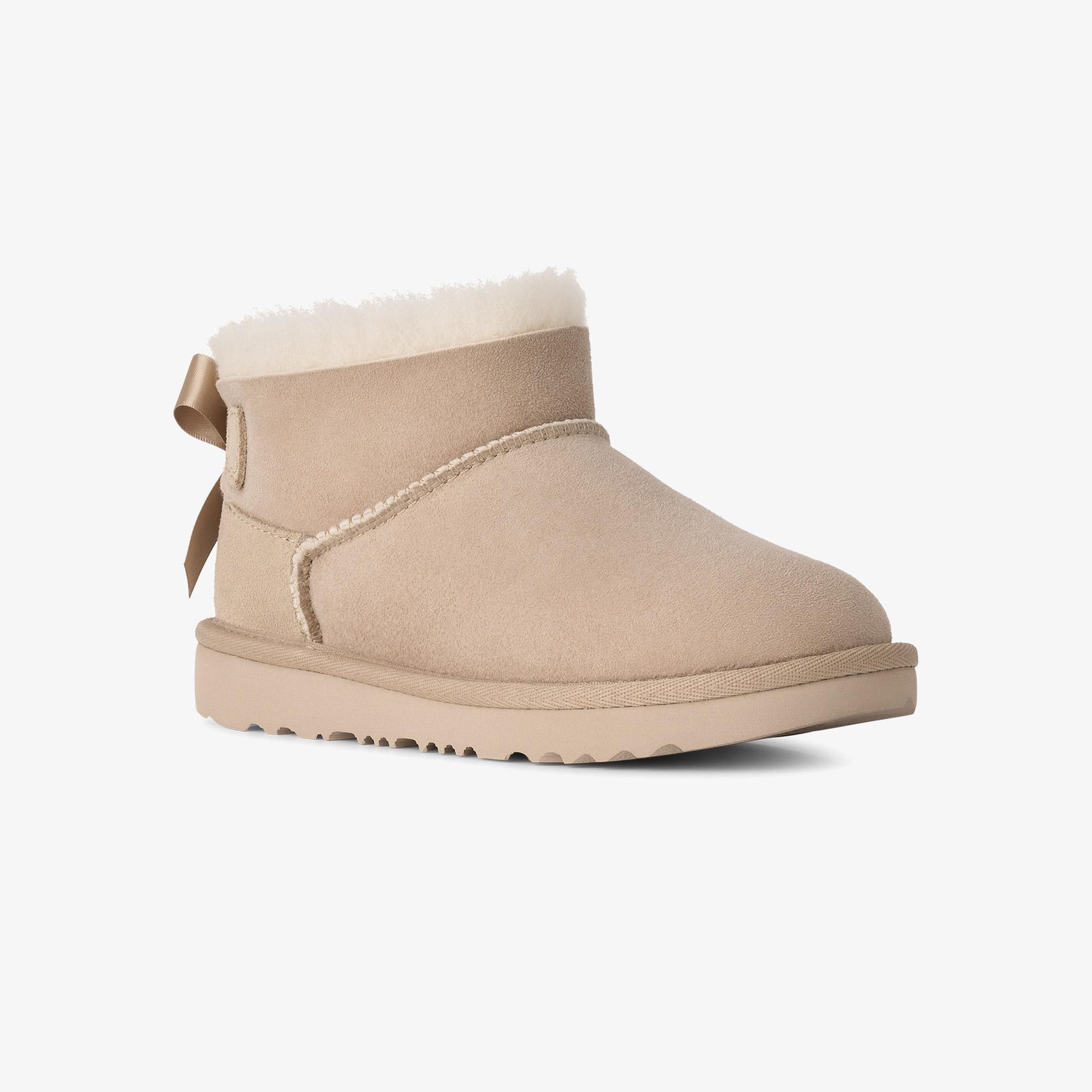 UGG Ultra Mini Bailey Bow Çocuk Krem Rengi Bot