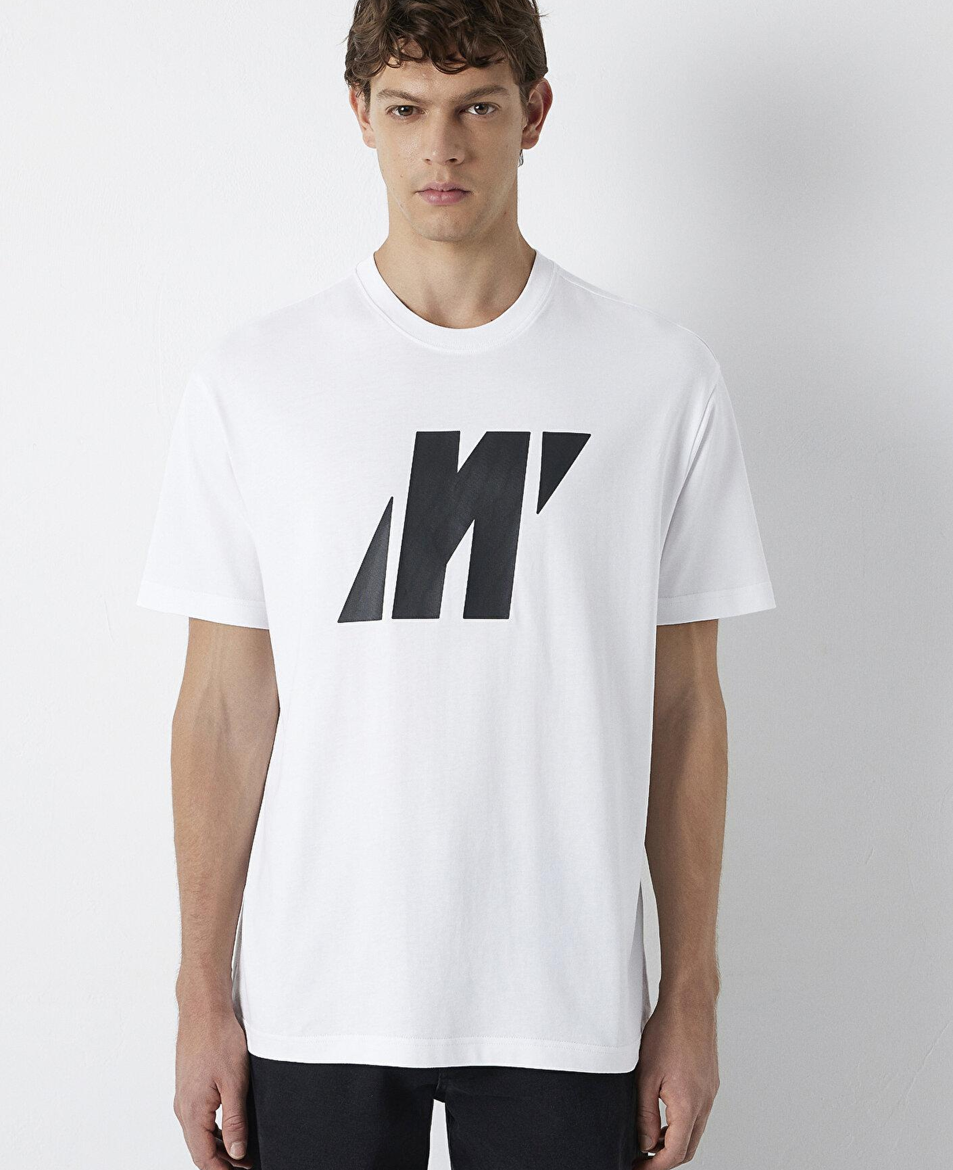Mavi Mavi Pro Baskılı Beyaz Tişört Loose Fit / Bol Rahat Kesim 0613446-620